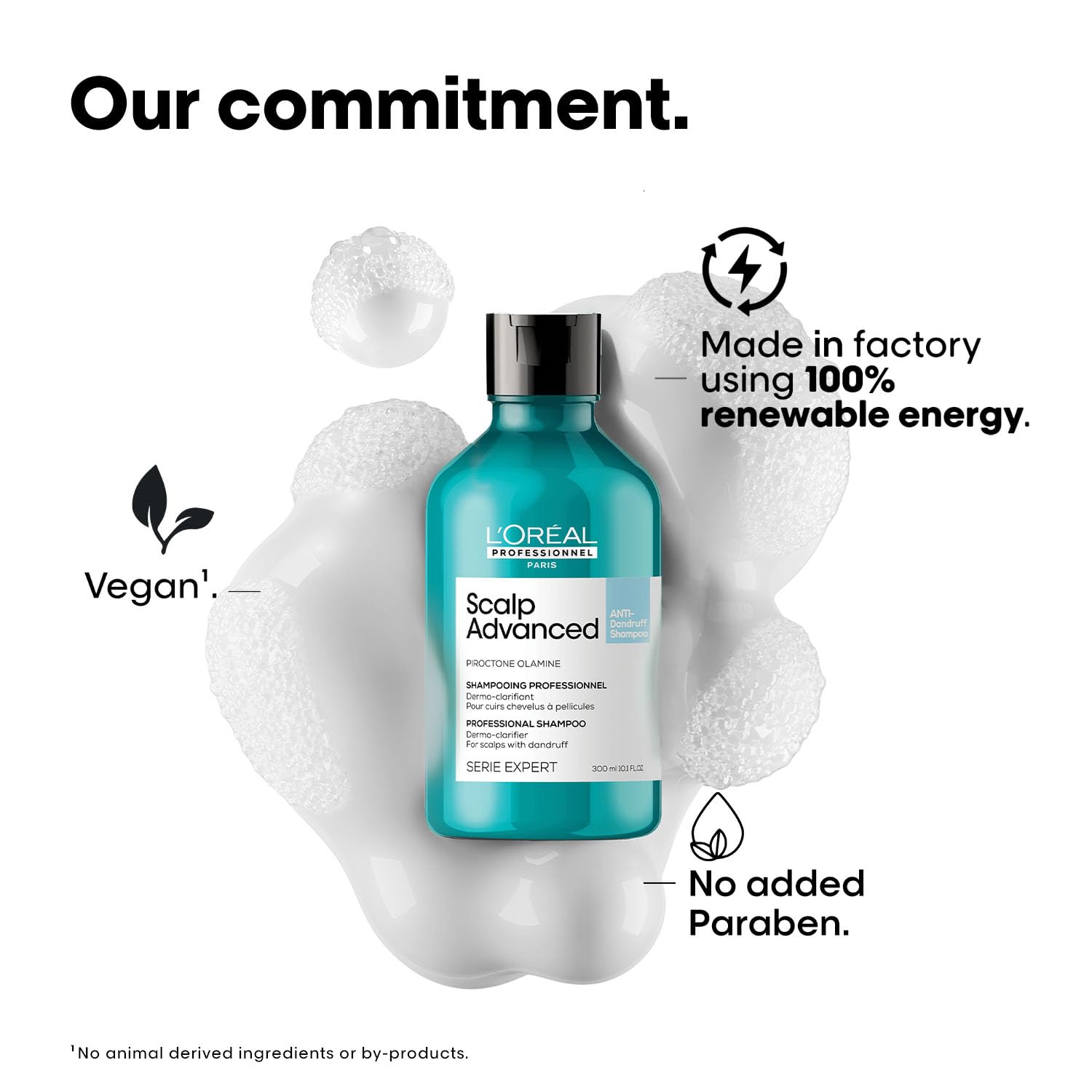 L'Oréal Professionnel Paris Scalp Advanced Anti-Dandruff Shampoo | Removes Dandruff & Gently Clarifies the Scalp | Dermo - Clarifier with Piroctone Olamine | For Men & Women, 300 ml