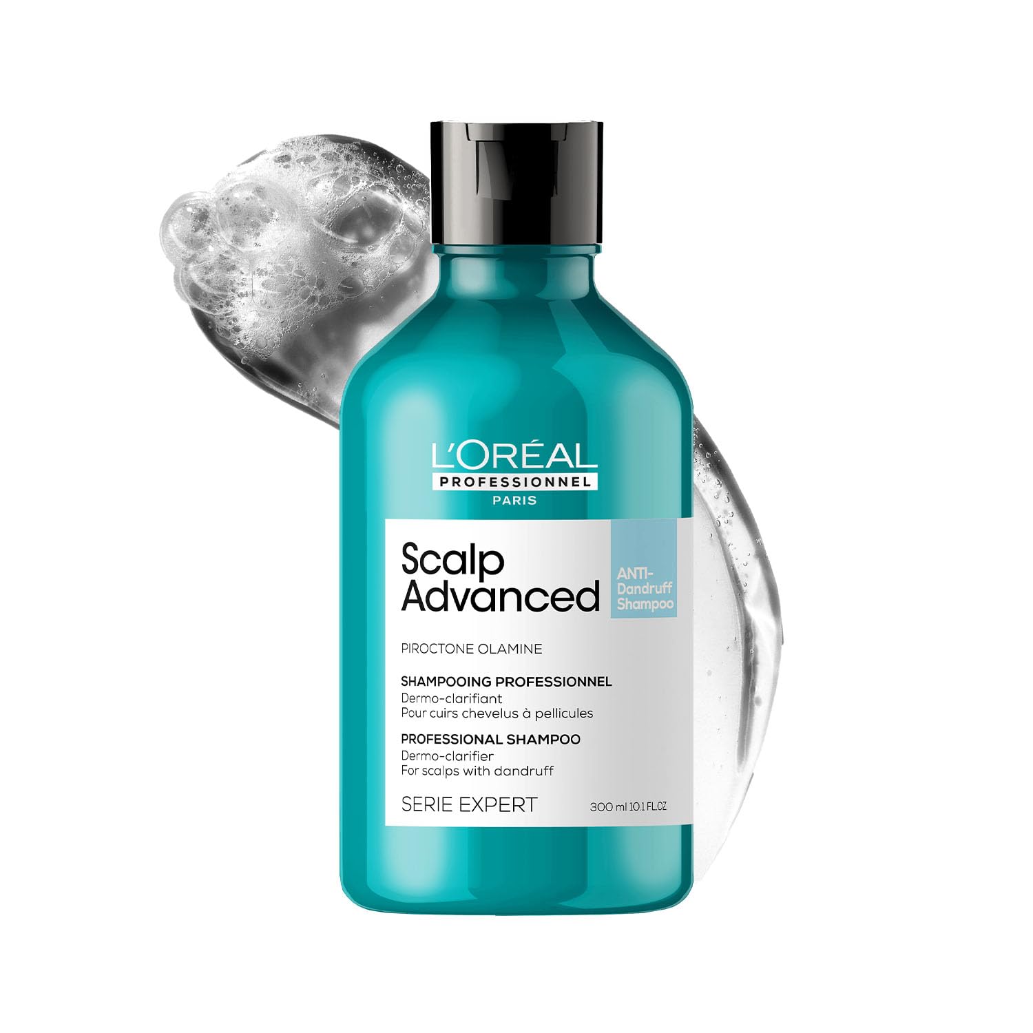 L'Oréal Professionnel Paris Scalp Advanced Anti-Dandruff Shampoo | Removes Dandruff & Gently Clarifies the Scalp | Dermo - Clarifier with Piroctone Olamine | For Men & Women, 300 ml