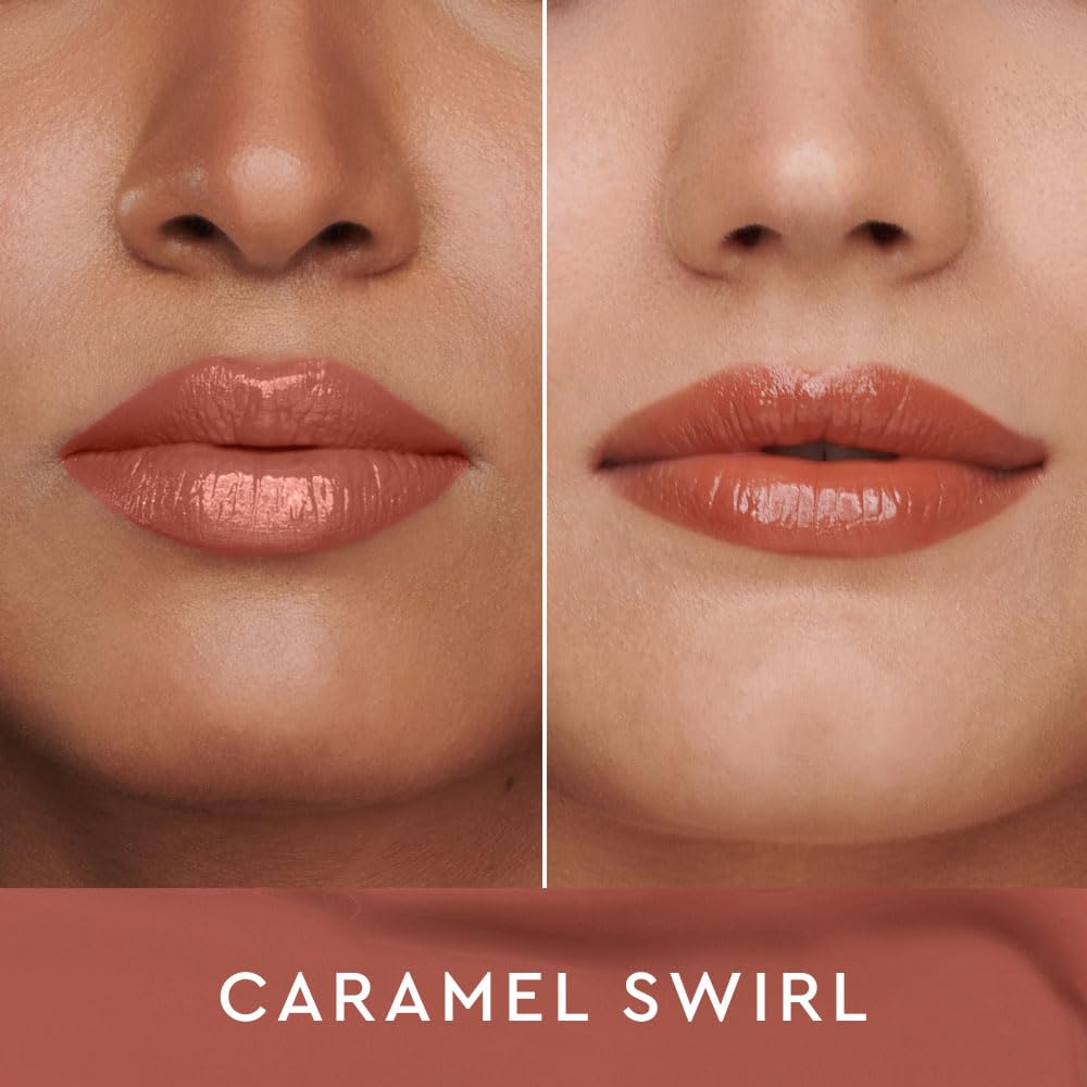Kiro Glossfinity Crème Gloss - Caramel Swirl, 5ml | High-Shine Nude Lip Gloss | Hydrating, Non-Sticky Formula | Enriched with Murumuru & Cupuacu Butters | 8 Shades for Every Indian Skin Tone
