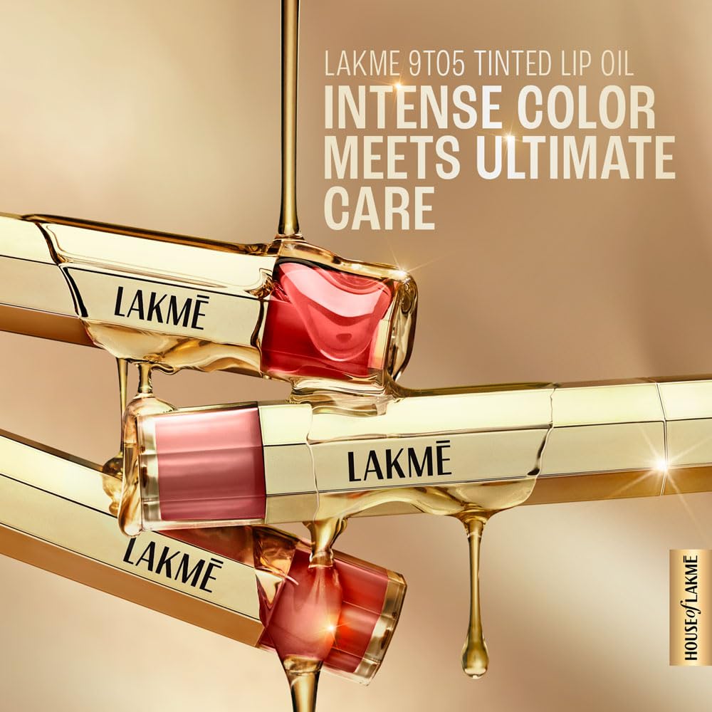 LAKMÉ 9to5 Overtime Shine Tinted Lip Oil - Cocoa Truffle 5.3ml