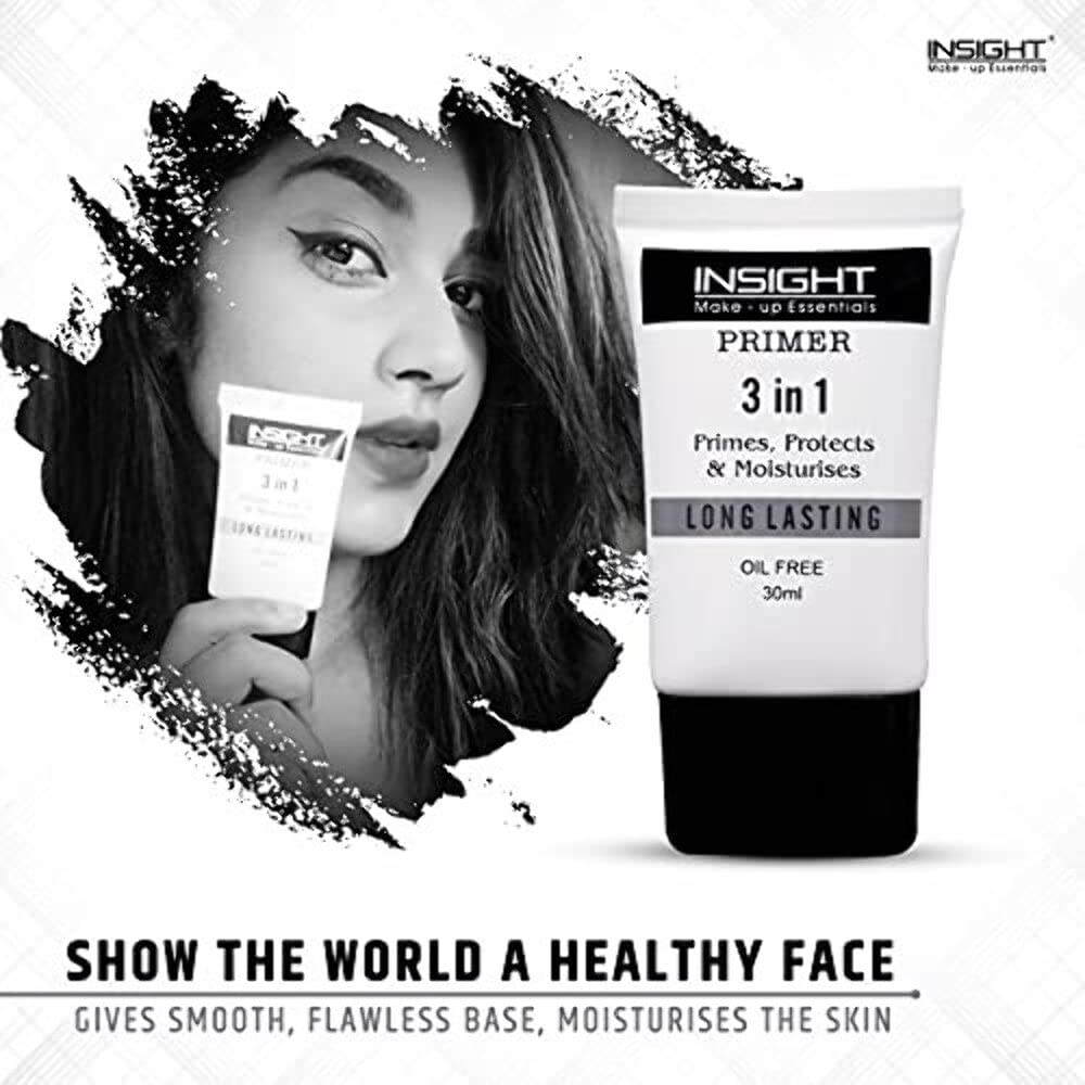 INSIGHT Primer 3 In 1 Oil Free, 30 ml, Oil-free, Flawless Skin, Smooth, Tube, For Mature Skin, Female