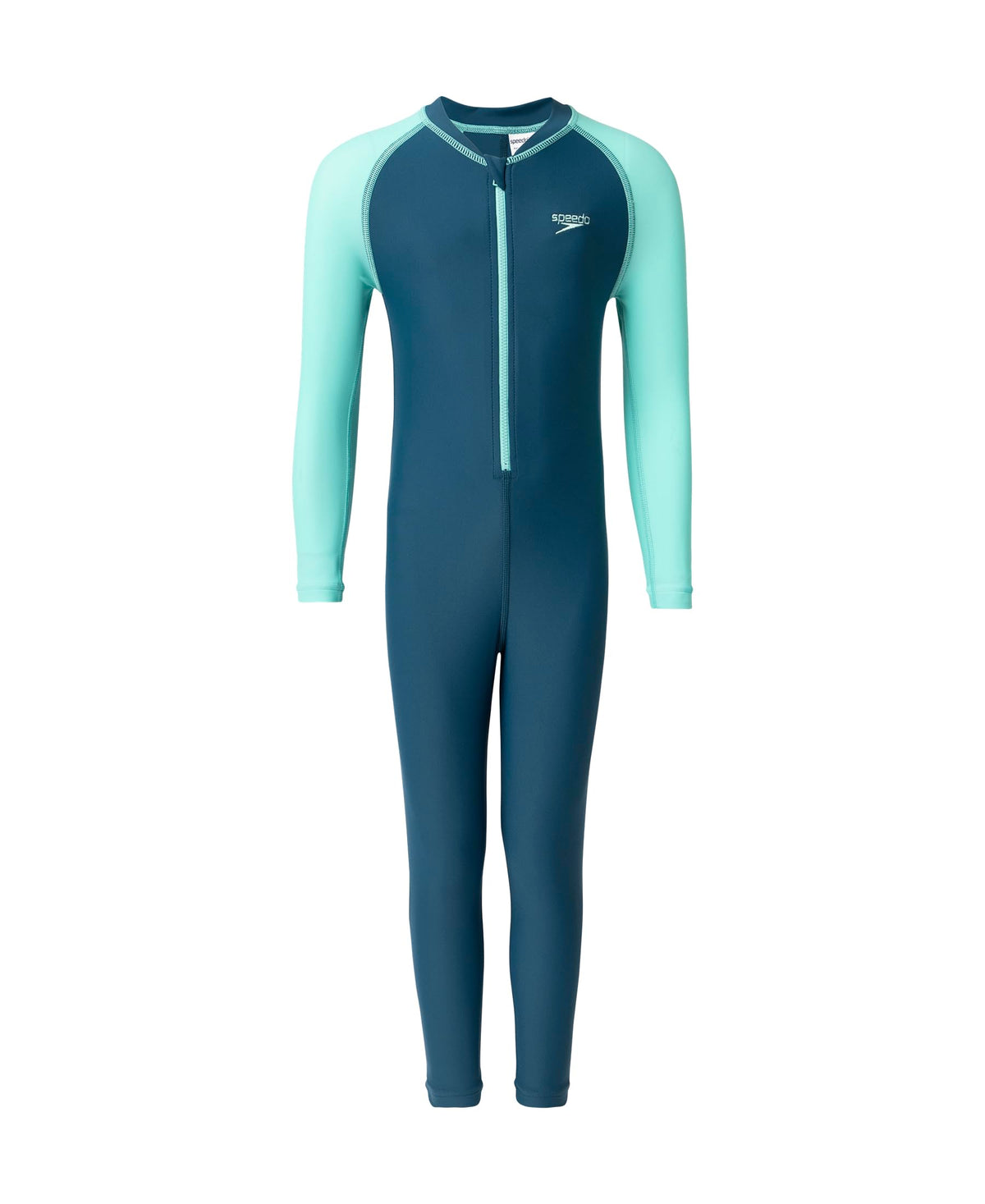 Speedo Boy's Recycled Endurance 10 All in One Suit Dark Teal & Arctic Glass 1-2 Y