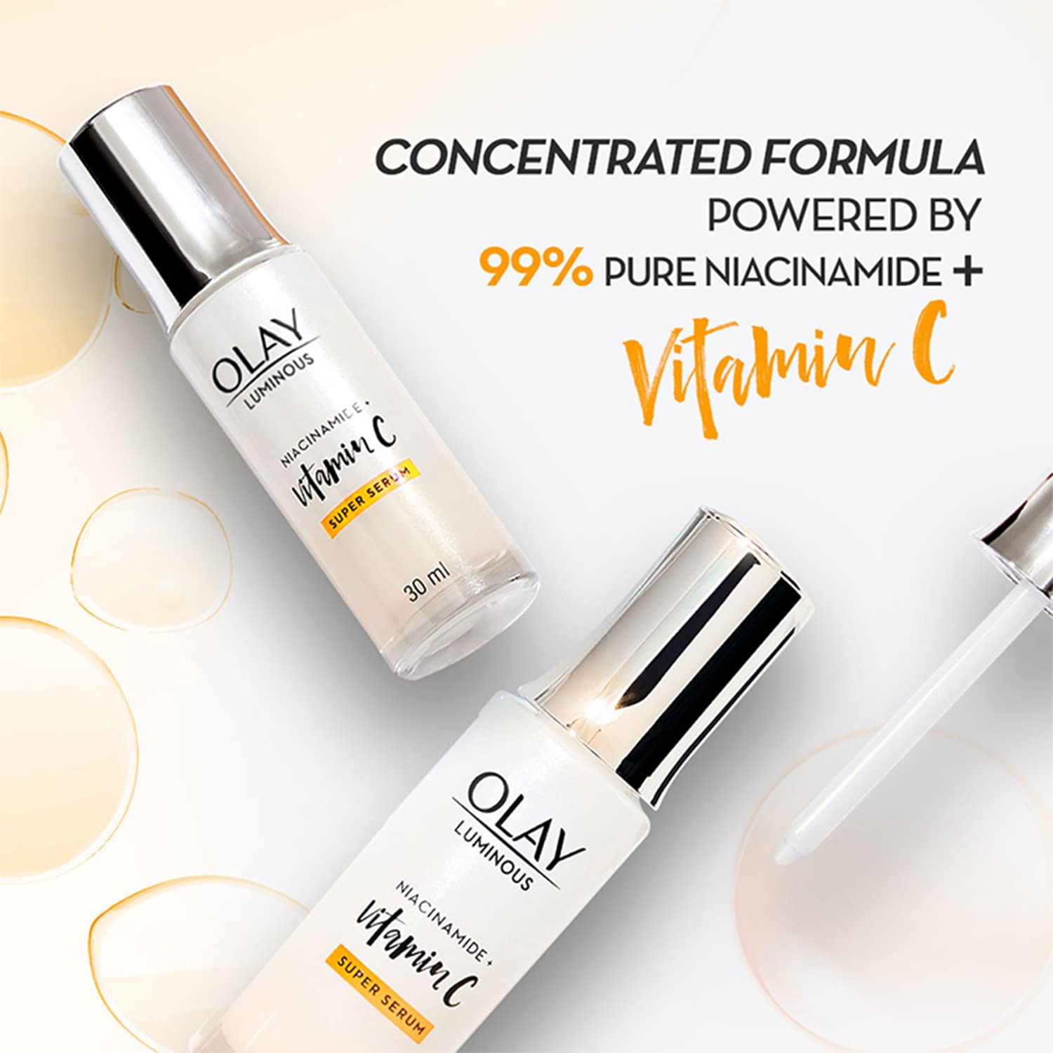 Olay - Vitamin C Face Serum with Niacinamide l Even Glow & Smooth Texture b (30mL)