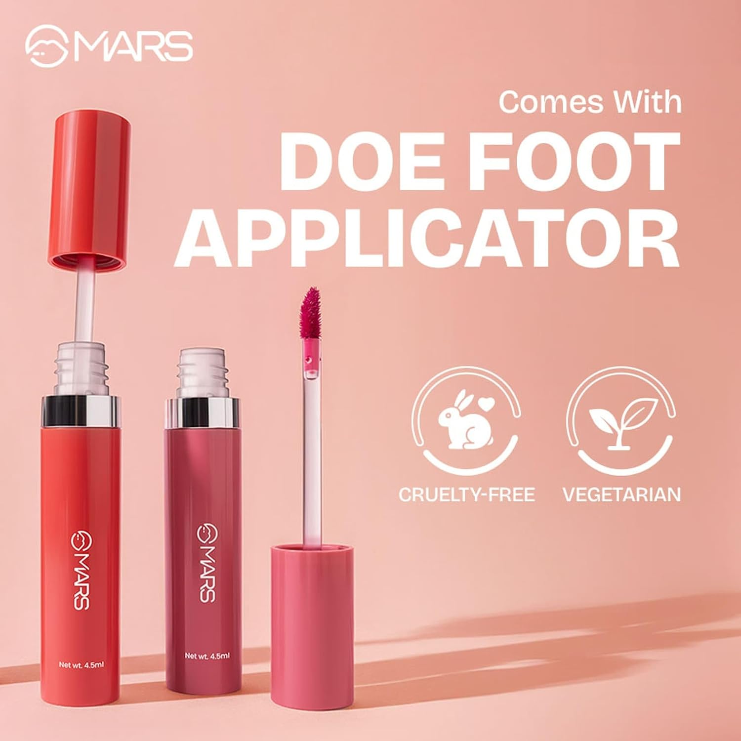 MARS Drip Lip Tint for Women (4.5 ml) (03-Rosewood Drip) | Lightweight & Long-Lasting | Comfortable Long Wear | Non-patchy Reapplication |Buildable Color, Glossy Finish