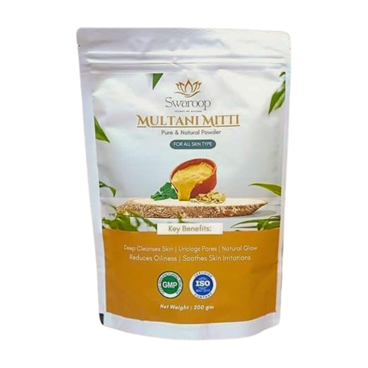 Multani Mitti for Face Pack | Pure & Natural Multani Power for Face & Hair Packs | Removes Dead Skin, Cleanses Pores, Reduces Dandruff & Reduces Dandruff & Scal