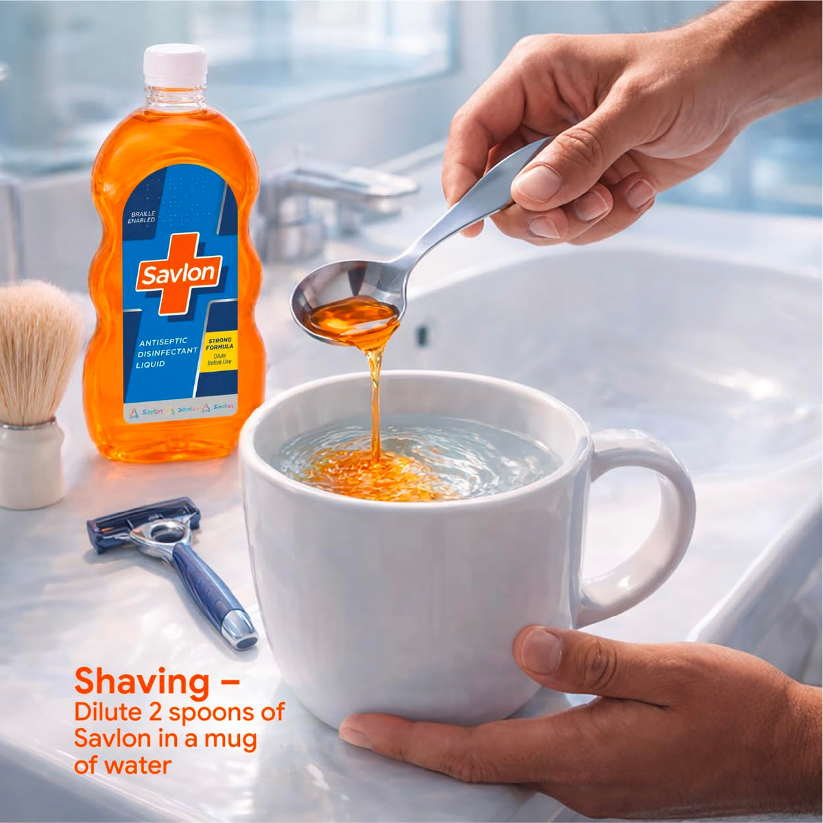 Savlon Antiseptic Disinfectant Liquid for First Aid, Personal Hygiene, and Home Hygiene - 1000ml