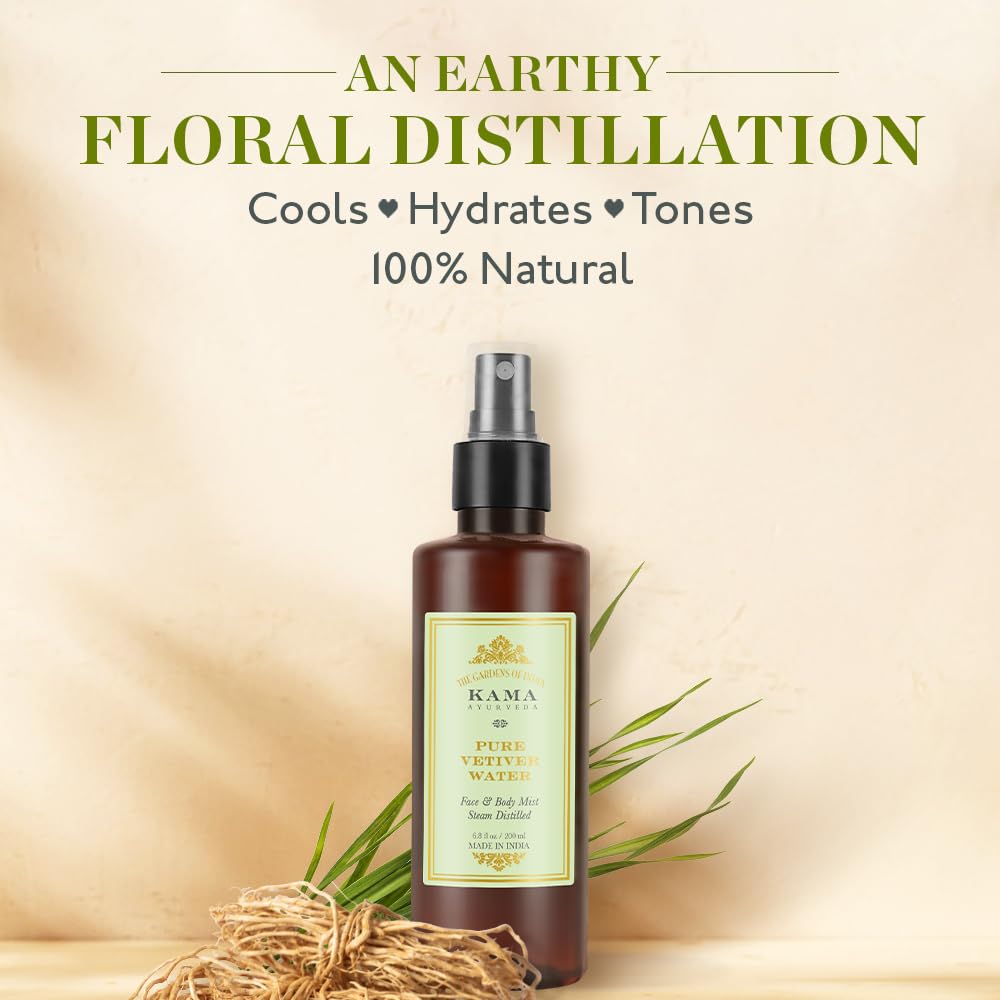 Kama Ayurveda Pure Vetiver Water 50 ml (Pack of 1)