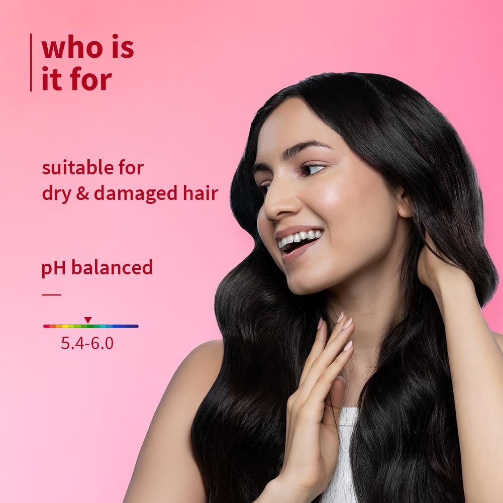 Plum Hibiscus & Ceramides Conditioner | Nourishing Formula with Shea Butter | Smoothens & Strengthens Dry and Damaged Hair | Repairs damage, Prevents Split Ends