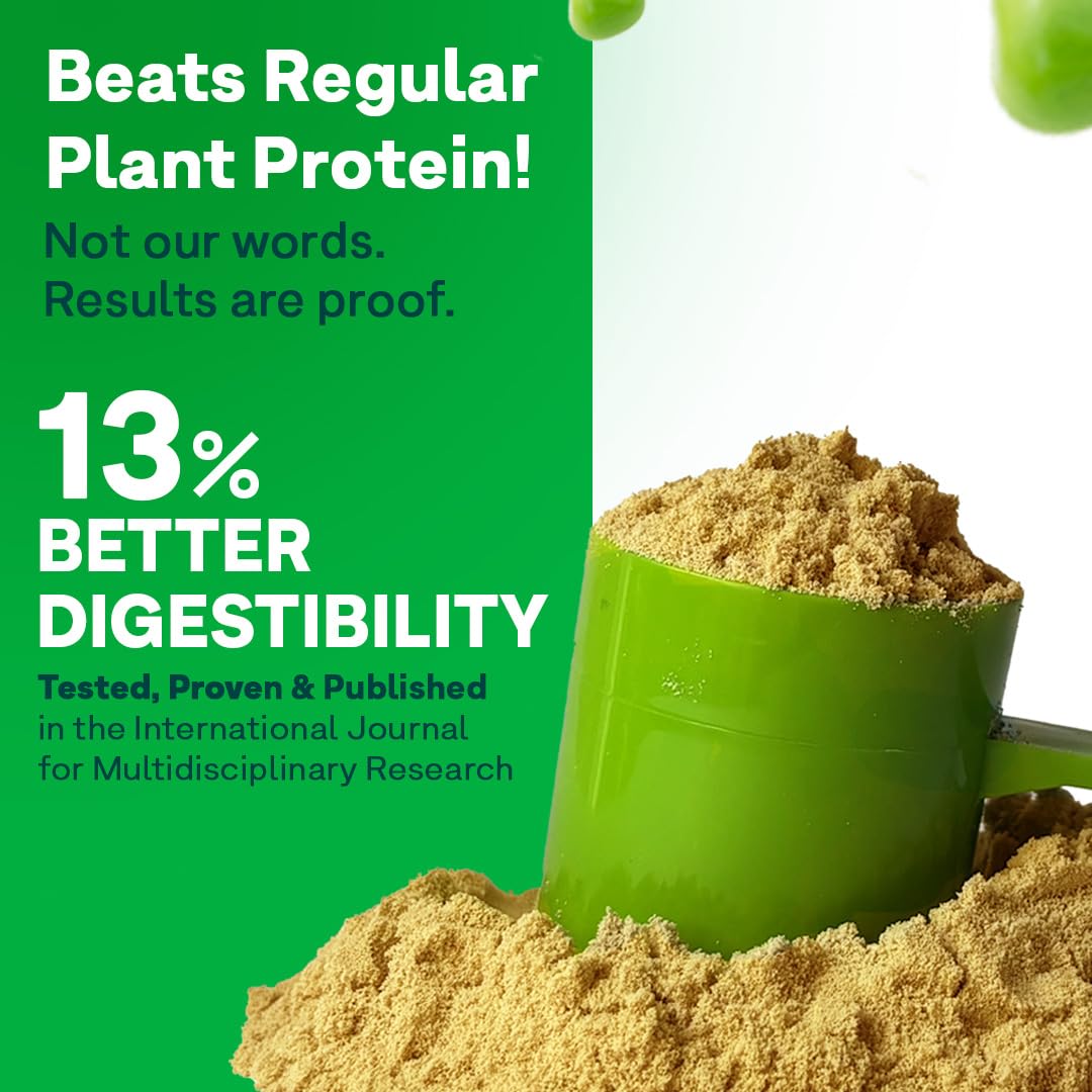 OZiva Bioactive Plant Protein Powder, 5.5g BCAA, Vegan, Strawberry, 500g Strawberry 500 g
