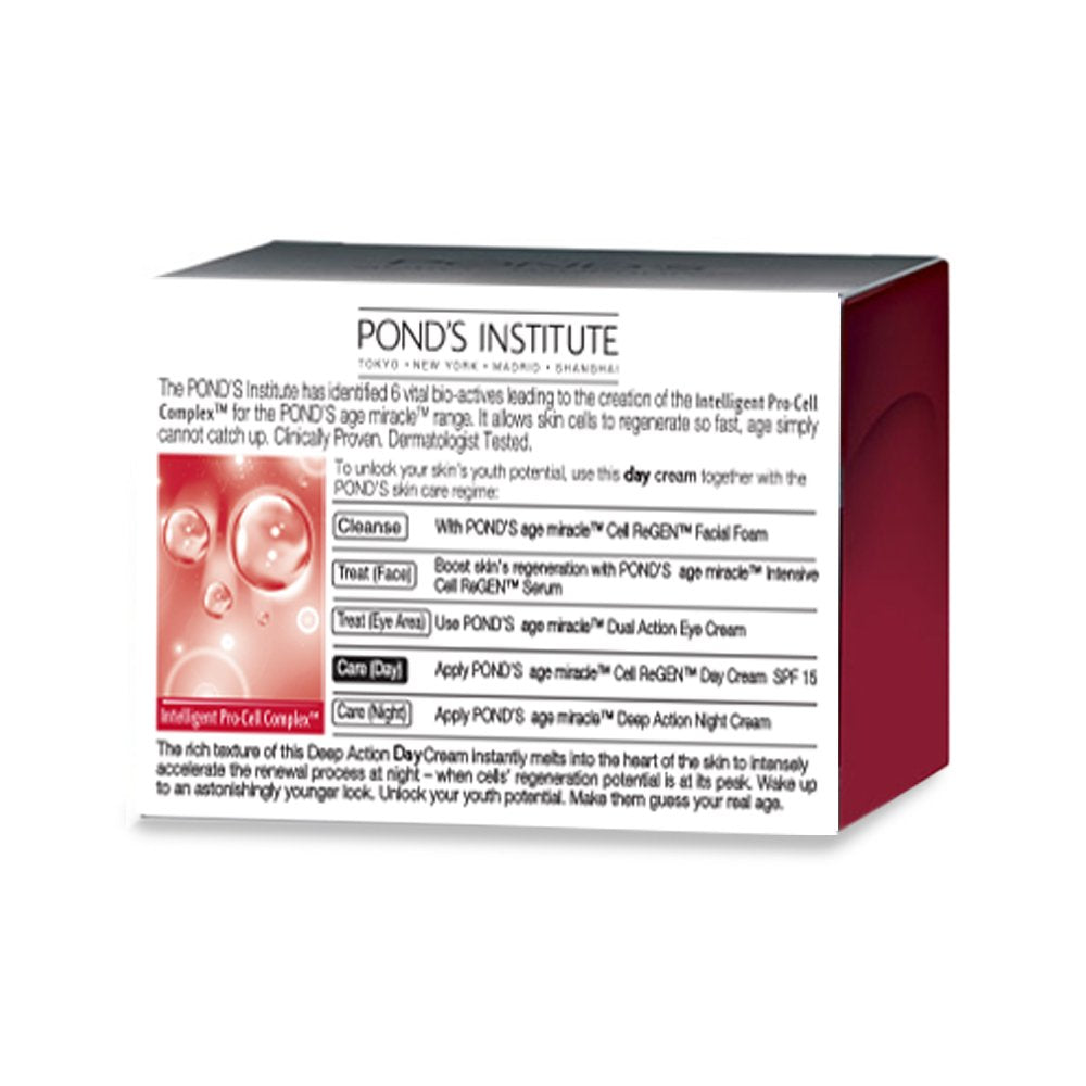 POND'S Age Miracle Wrinkle Corrector Spf 18 Pa++ Anti Aging Day Cream, 50 g 50 g (Pack of 1)