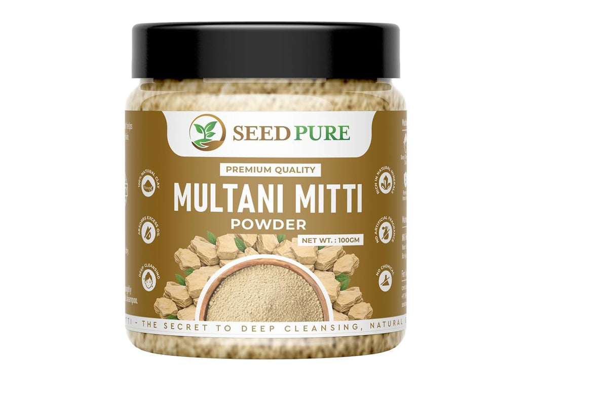 Natural Multani Mitti Powder For Face, Skin And Hair, 100g