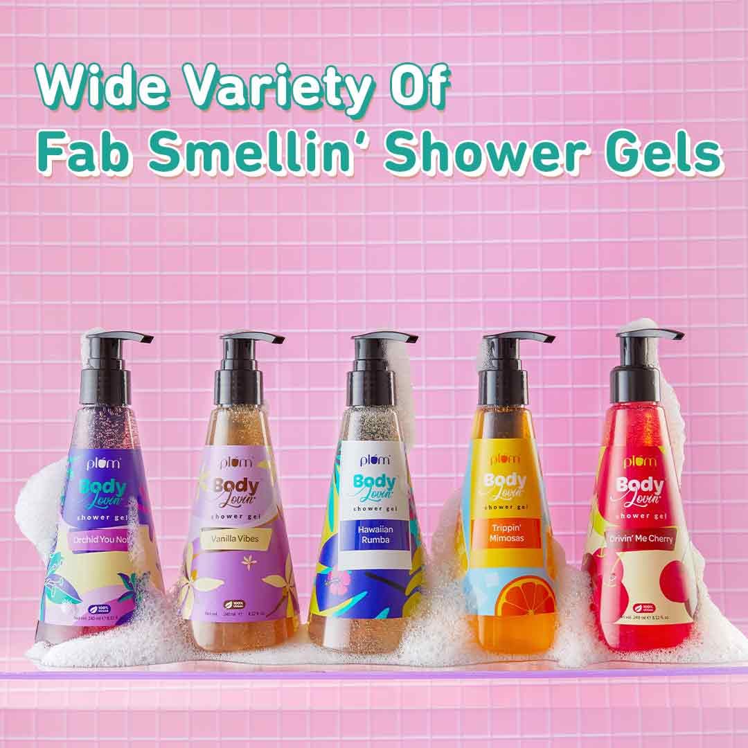 Plum Bodylovin' Hawaiian Rumba Shower Gel | SLS-Free Body Wash for Women & Men | Long Lasting Beachy Fragrance | Body Cleanser with Aloe-Infused Nourishing Form