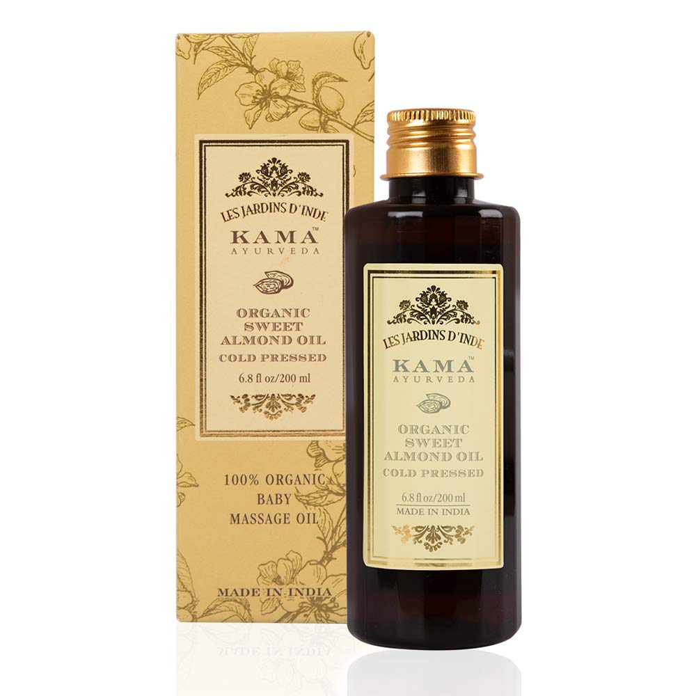 Kama Ayurveda Organic Sweet Almond Oil 200 ml (Pack of 1) Almond Oil