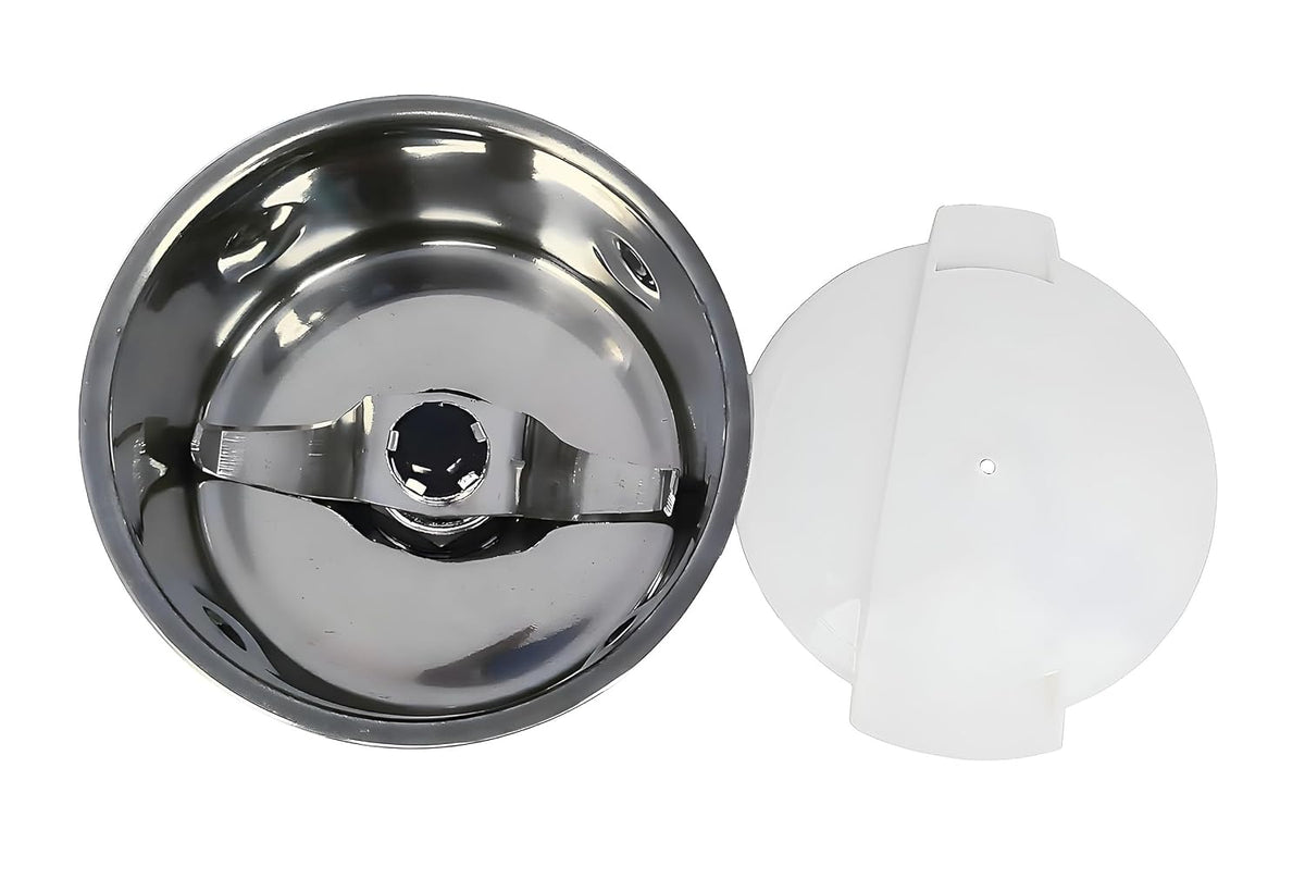 1Litre Medium/Dry Jar Suitable for Philips Mixer Grinders Models "HL1606" Only | Mixer Grinder Jar Replacement Parts & Accessories (Steel)