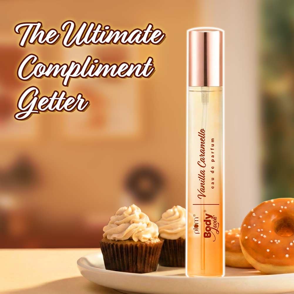 Plum BodyLovin' Vanilla Caramello Perfume | Long-Lasting Gourmand Fragrance | Luxury Perfume for Women | Vanilla, Caramel & Pistachio Notes | 15ml 15 ml (Pack o