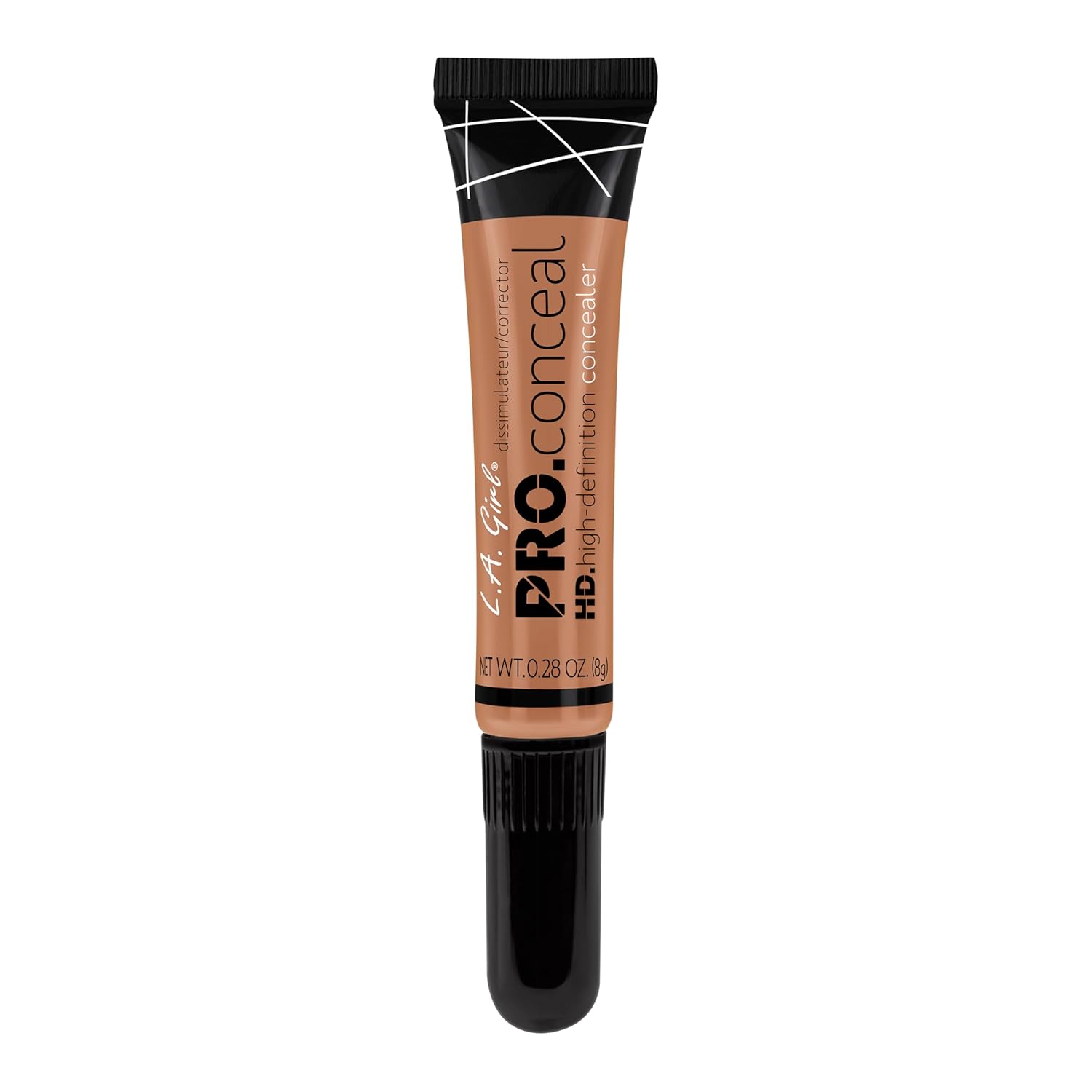 L.A Girl- HD Pro Conceal -Almond | Soft Brush Tip for Easy Application | Crease Resistant | Blendable and Buildable formula | Concealer Provides Natural Coverage | 8 G