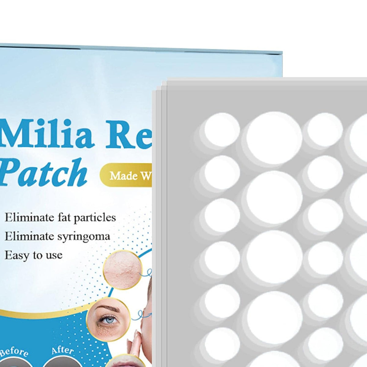 ECOMISTIQ® Pimple Patch Milia Remover Patch Sticker Moisturize Clean | Hydrocolloid Roll Compatible | Acne Spot Corrector Gel Replacement Accessory Kit