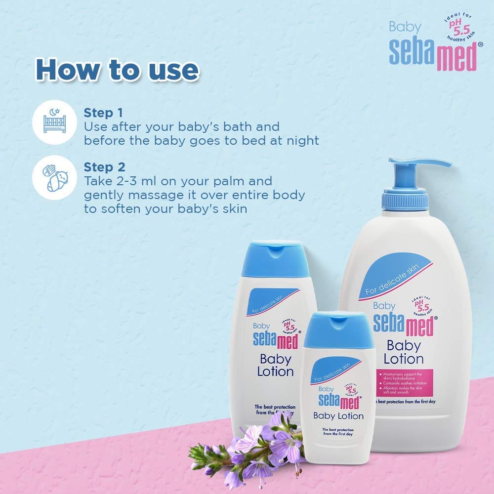 SebaMed - Baby Body Lotion, For Delicate Skin With Camoline (400mL)