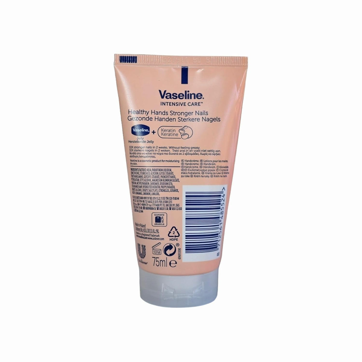 Vaseline Healthy Hands and Stronger Nails Hand Cream 75 ml - Pack of 3