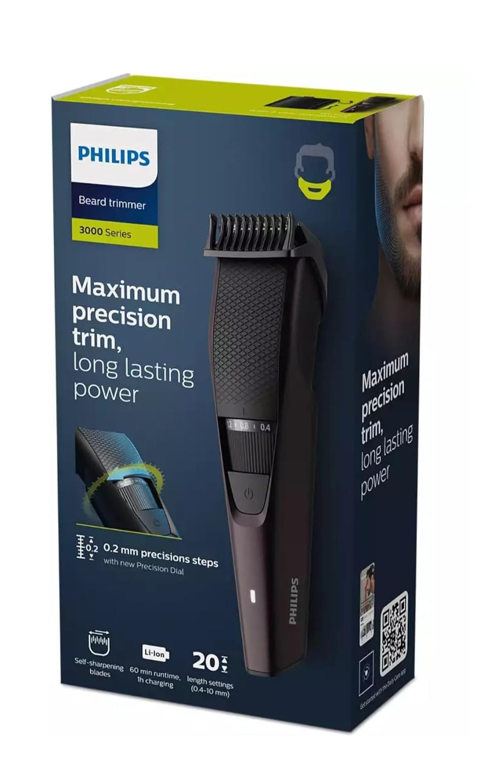 Philips - BT3415/15 3000 Series Beard Trimmer, Battery Powered