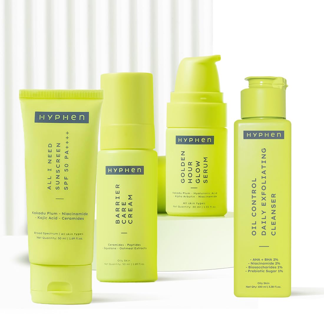Hyphen CSMS Combo Oil to Dry Skin for Men and Women | Perfect for Oily and Combination Skin Types | Daily Routine Combo | Value Pack