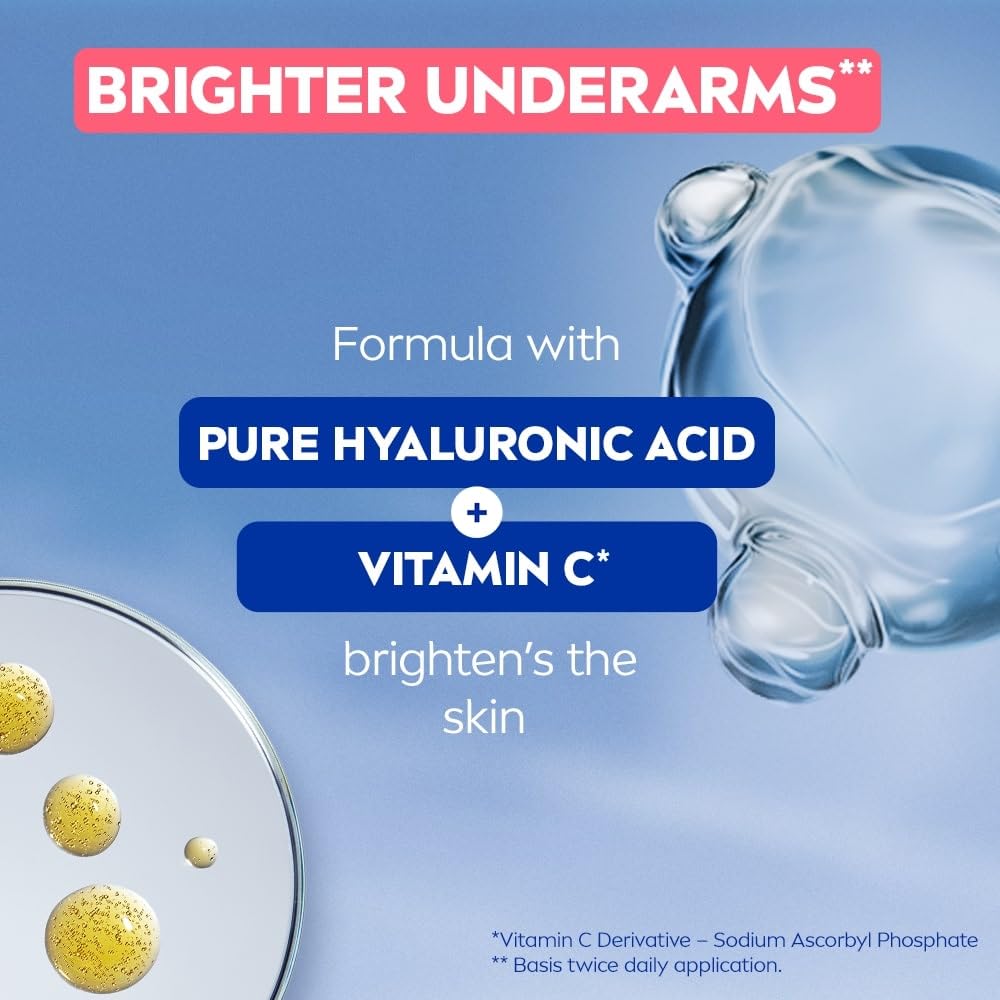 NIVEA Derma Control Eventone, 0% Alcohol, Pure Hyaluron & VitC Underarm Deo SprayWomen 150ml