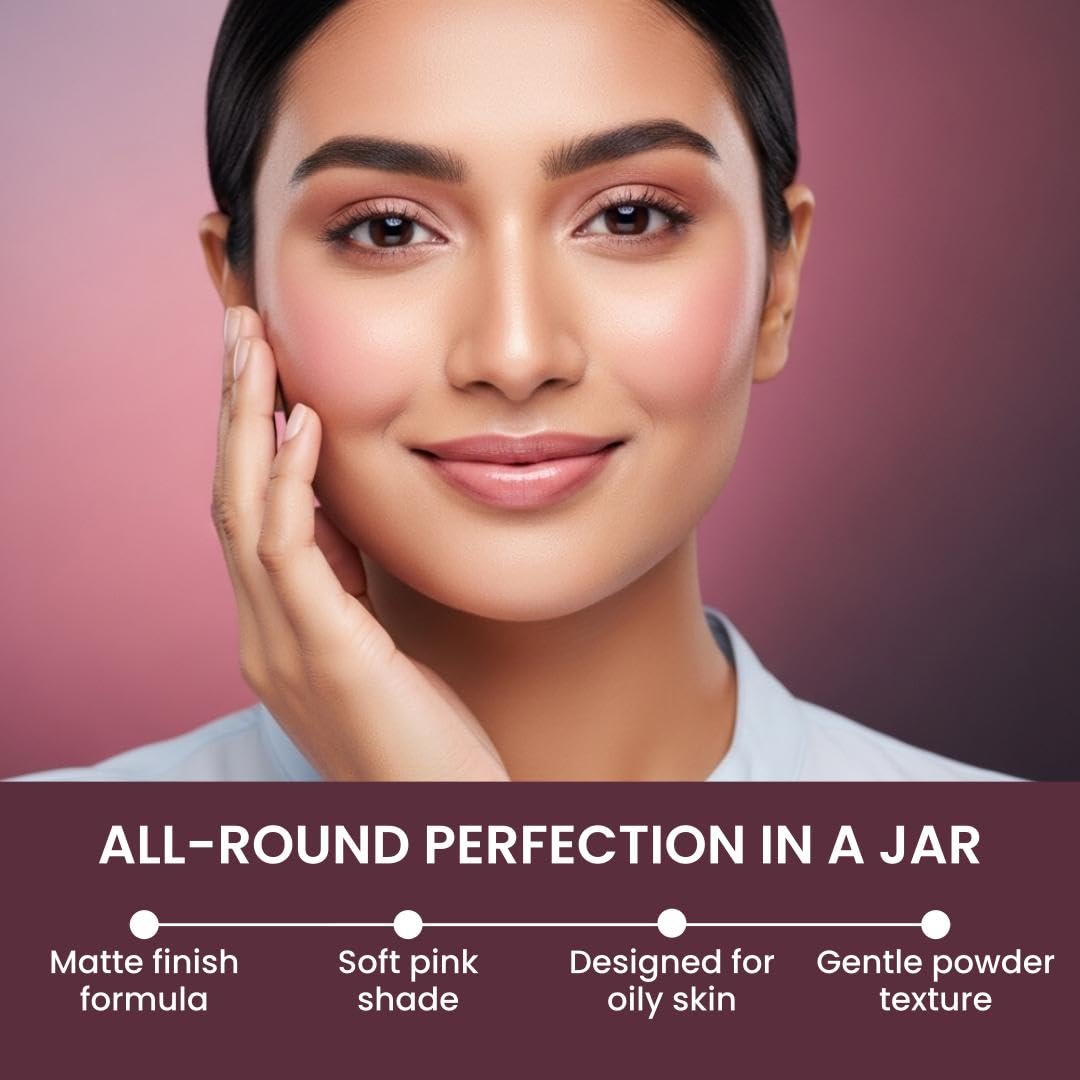 LAKMÉ Rose Powder, Soft Pink 01, 40G, Oily, Matte Pink 40 g (Pack of 1)