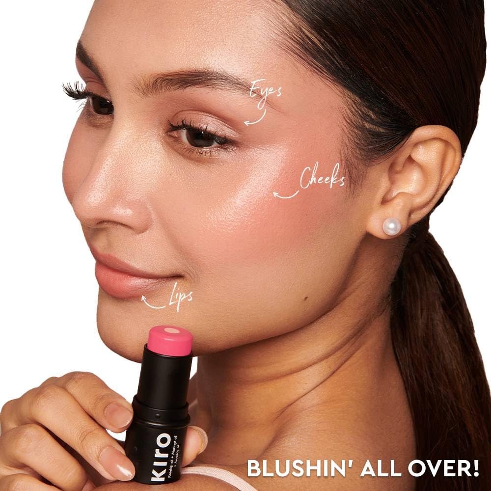 Kiro Wonder Wand Multi-Stick - Pink Opal, 7.5g | 3-in-1 Stick - Blush, Eyeshadow & Lip Tint | Creamy, Weightless & Long-Lasting | Rosehip, Avocado & Moringa Oil Infused | Hydrating with Glowing Core