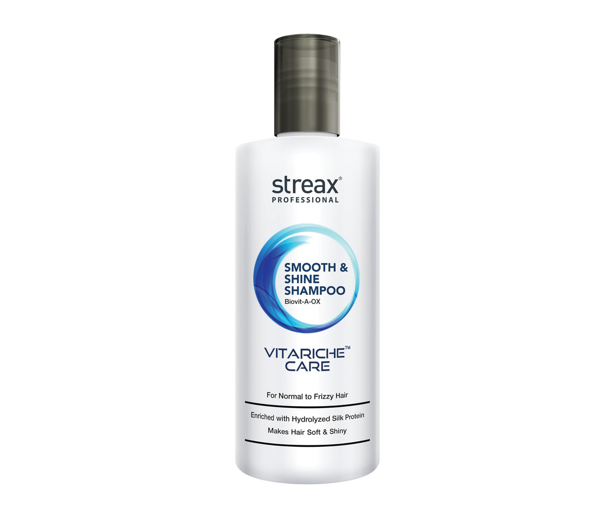 Streax Professional Vitariche Care Smooth & Shine Shampoo For Women| Nourishing Biovit-A-OX Hair Shampoo | Infused with Silk Proteins| Ideal for Normal to Dry &