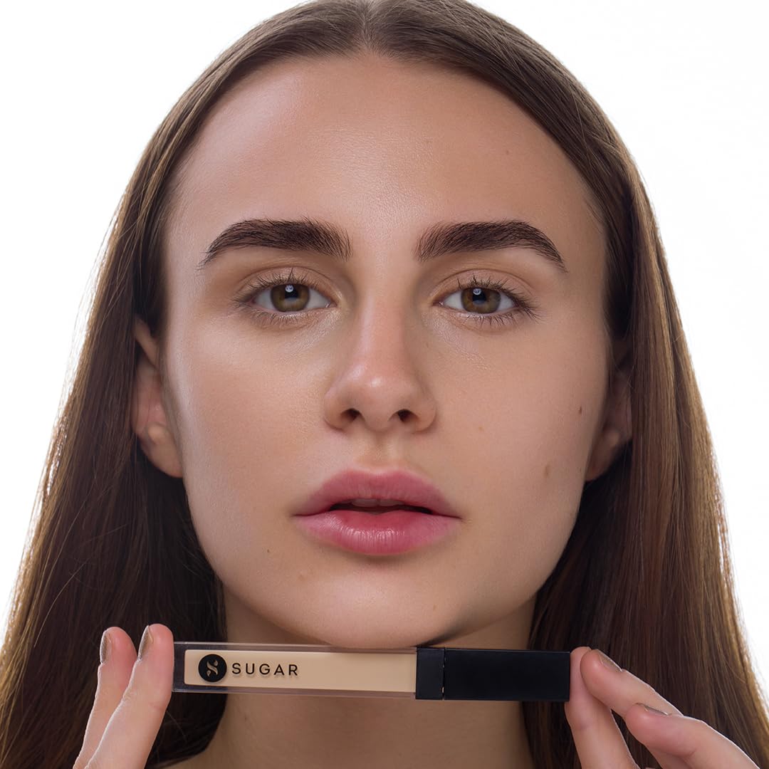 SUGAR Cosmetics Magic Wand Full Coverage Concealer | Matte | Waterproof | All Skin Types | Lasts Upto 8 Hrs | 8.4gm - 07 Vanilla (Latte Fair, Golden Undertone)