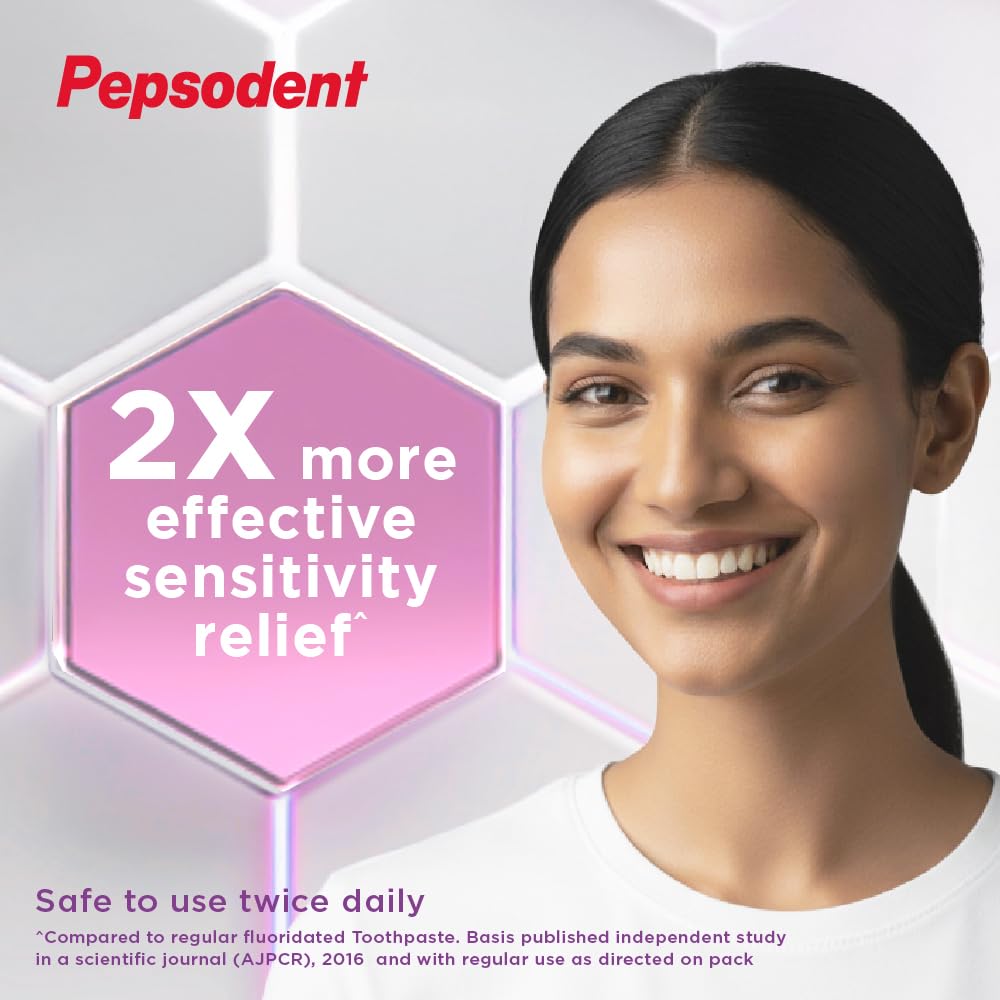 PEPSODENT SENSITIVE Care Toothpaste, Multipack, specially formulated with 5% Potassium Nitrate, Starts Acting in 30s,100% Vegetarian, Protects against Sensitivi