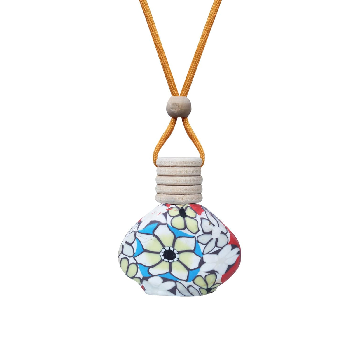 Sugandhim Mahak Champa Car Air Freshener, Hanging Perfume Bottle Scent Diffuser for Cars, Natural Floral Fragrance Oil - Lasts 65 days, 15 ml x 1 bottle,Non Alc