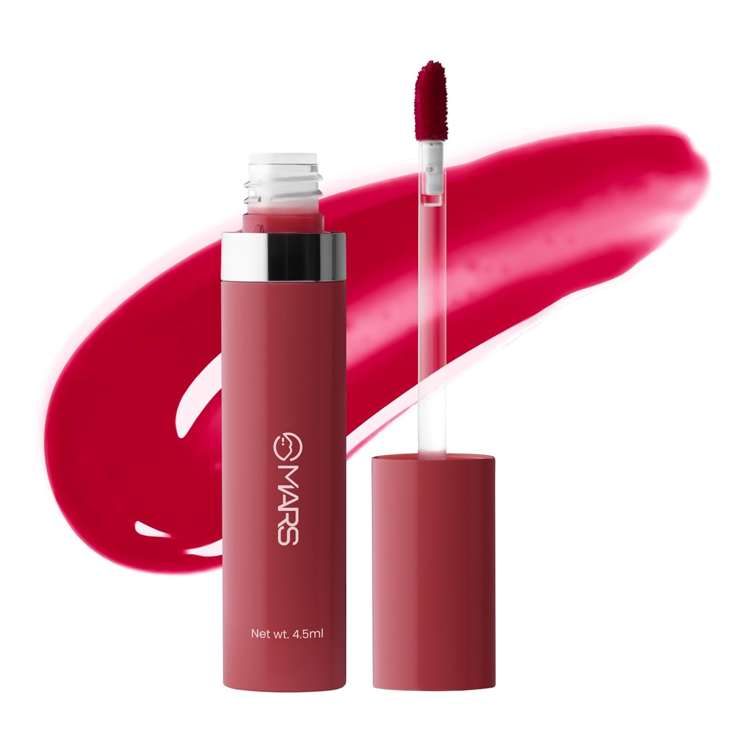 MARS Drip Lip Tint for Women (4.5 ml) (04-Strawberry Drip) | Lightweight & Long-Lasting | Comfortable Long Wear | Non-patchy Reapplication |Buildable Color, Glossy Finish