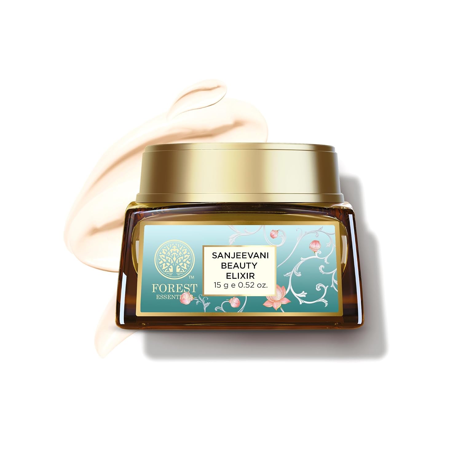 Forest Essentials Sanjeevani Beauty Elixir | Ayurvedic Rejuvenating Day Cream with Sanjeevani Influsion & Hyaluronic Acid | Lightweight Pre-Moisturiser for Radiant, Hydrated Skin