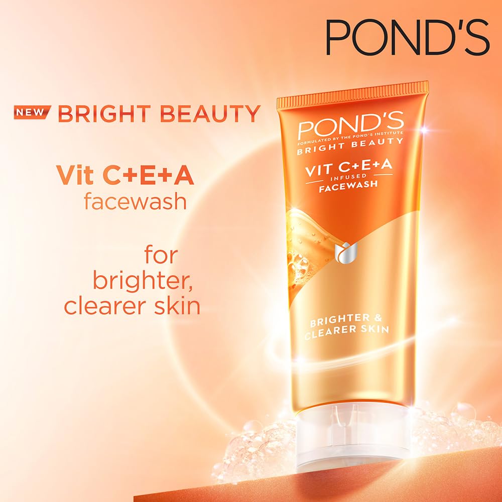 POND'S Bright Beauty Vit C+E+A Gel Face Wash 100ml 100 g (Pack of 1)