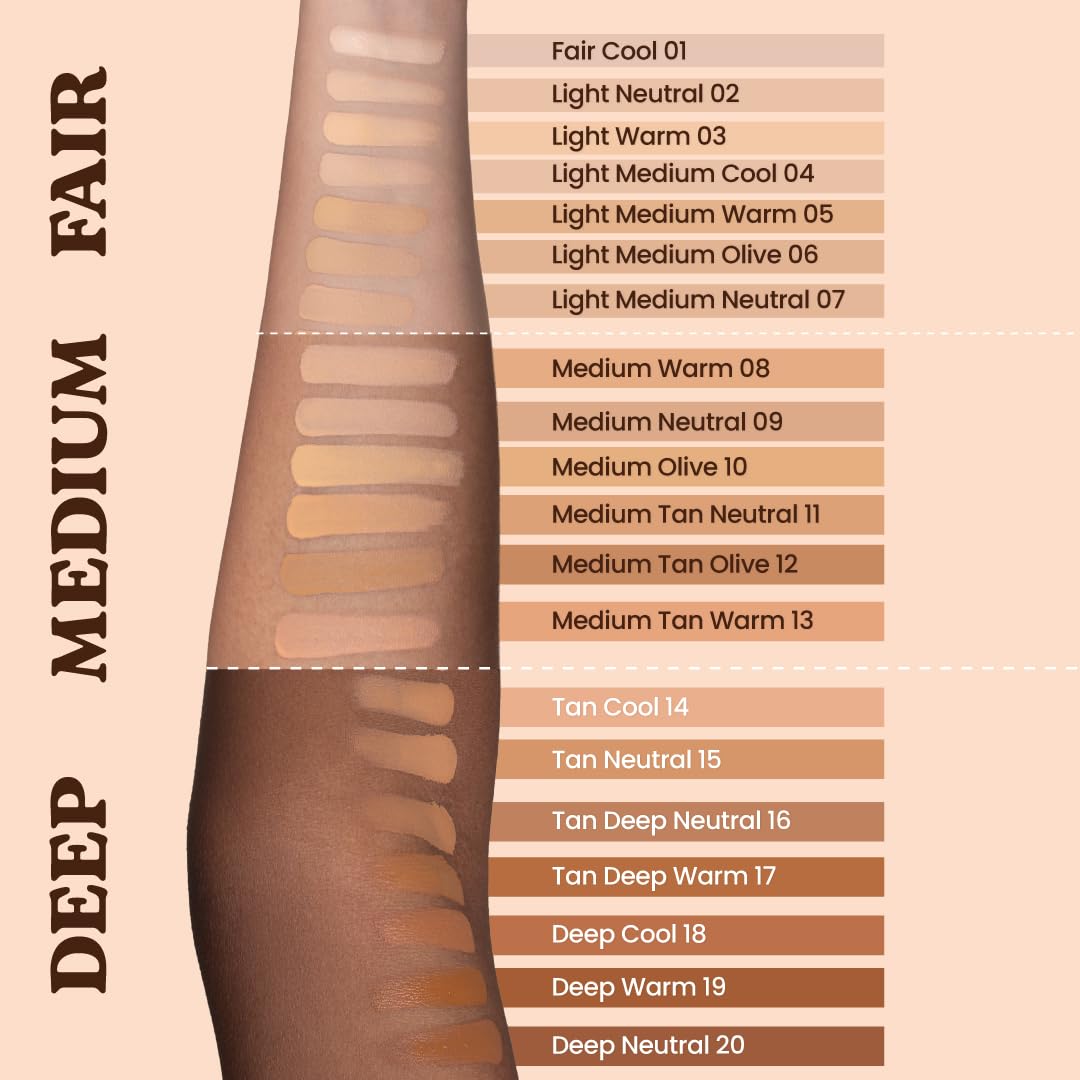 Typsy Beauty Foundcealer Flex 3-IN-1 Base with SPF 30, Moringa Oil & Niacinamide, Full coverage with Dual applicator Light Neutral 02 |40 g