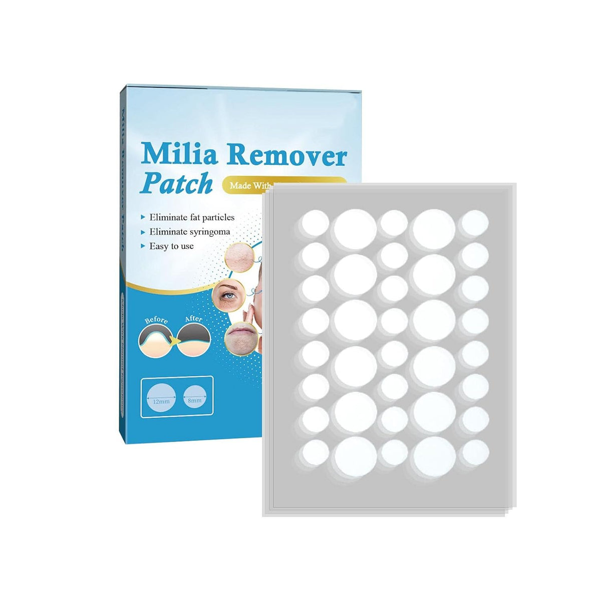 ECOMISTIQ® Pimple Patch Milia Remover Patch Sticker Moisturize Clean | Hydrocolloid Roll Compatible | Acne Spot Corrector Gel Replacement Accessory Kit