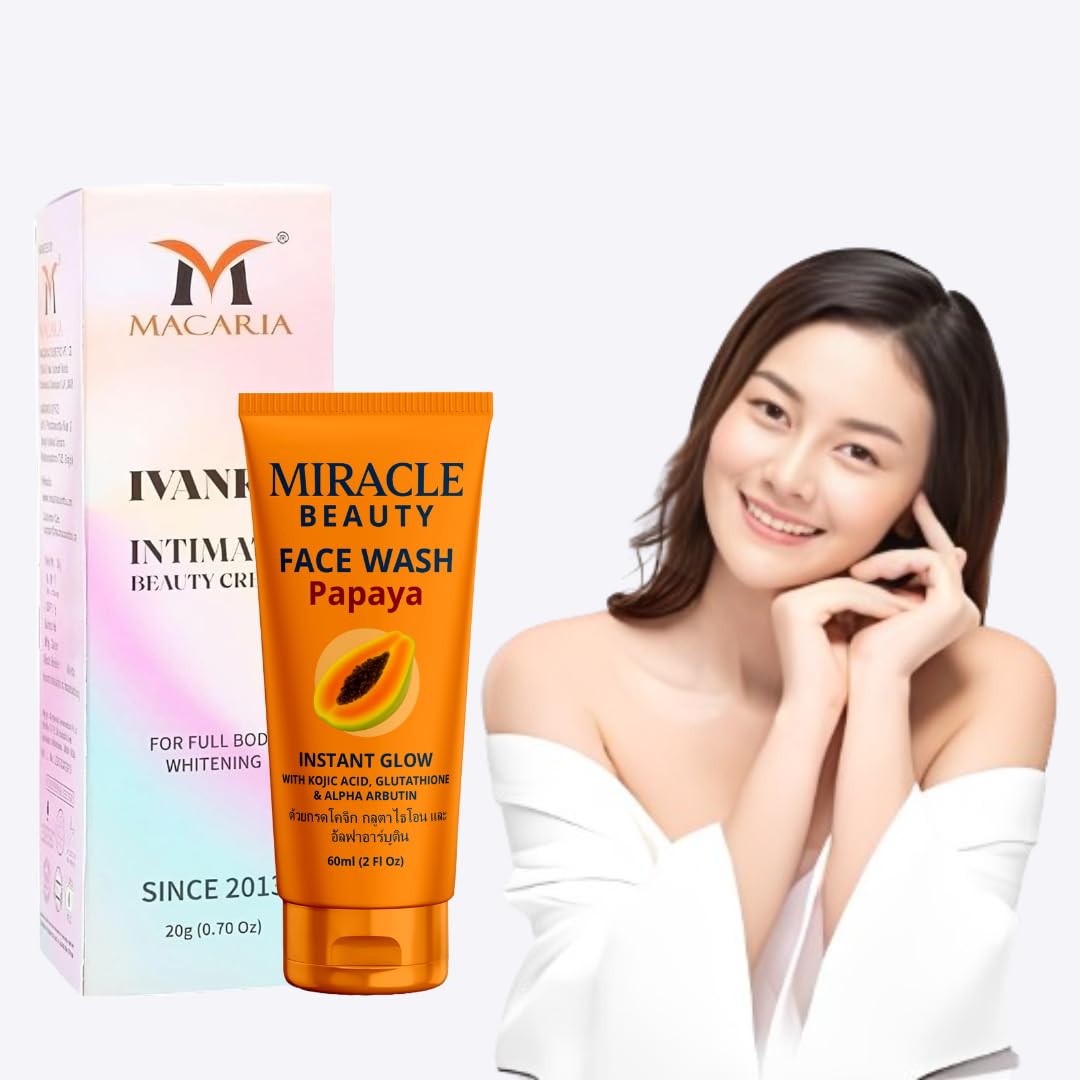 Ivanka for glowing Lovely Skin for women With Papaya Instant Glow Face wash