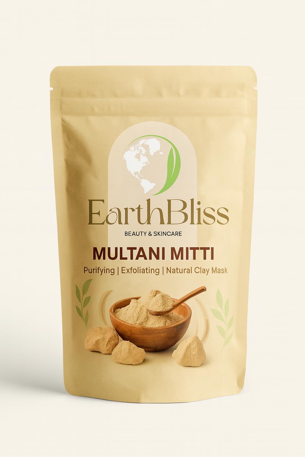 Pure Multani Mitti Powder 250g | 100% Natural Fuller’s Earth | Face Pack for Glowing Skin, Acne Control, Oil Removal & Tan Removal | Multani Mitti for Men & Wom