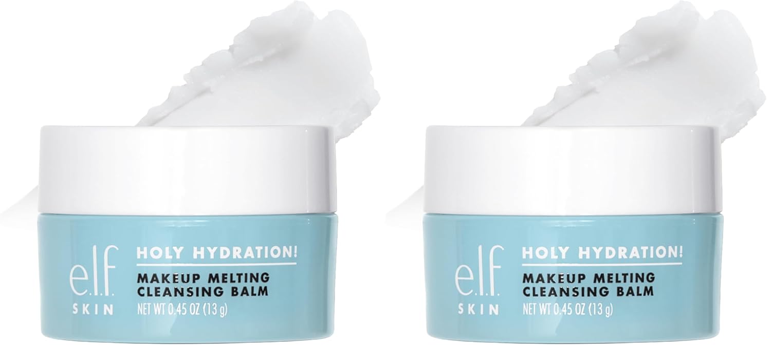e.l.f. SKIN Holy Hydration! Makeup Melting Cleansing Balm, Face Cleanser & Makeup Remover, Infused with Hyaluronic Acid to Hydrate Skin