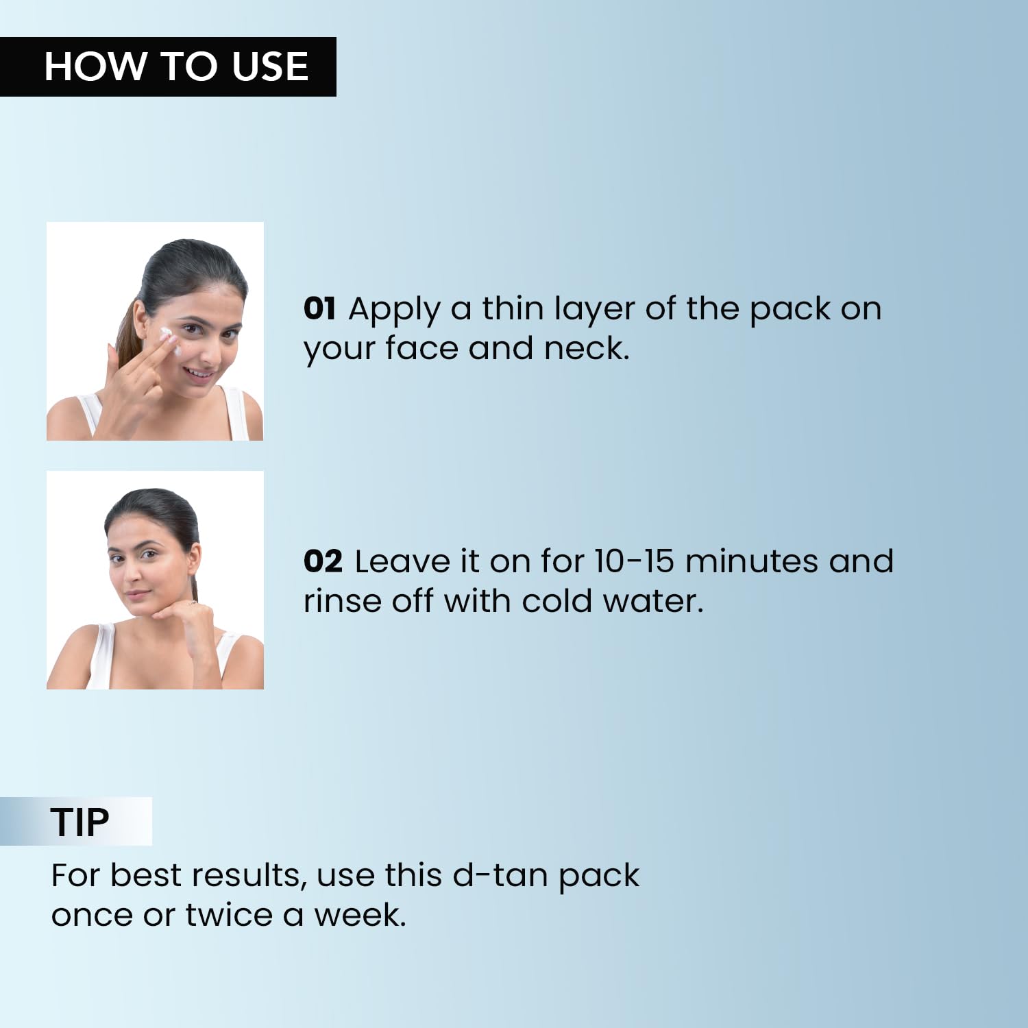 O3+ D-TAN Pack for Instant Tan Removal & Sun Damage Protection Infused with Mint and Eucalyptus Oil Ideal for All Skin Types