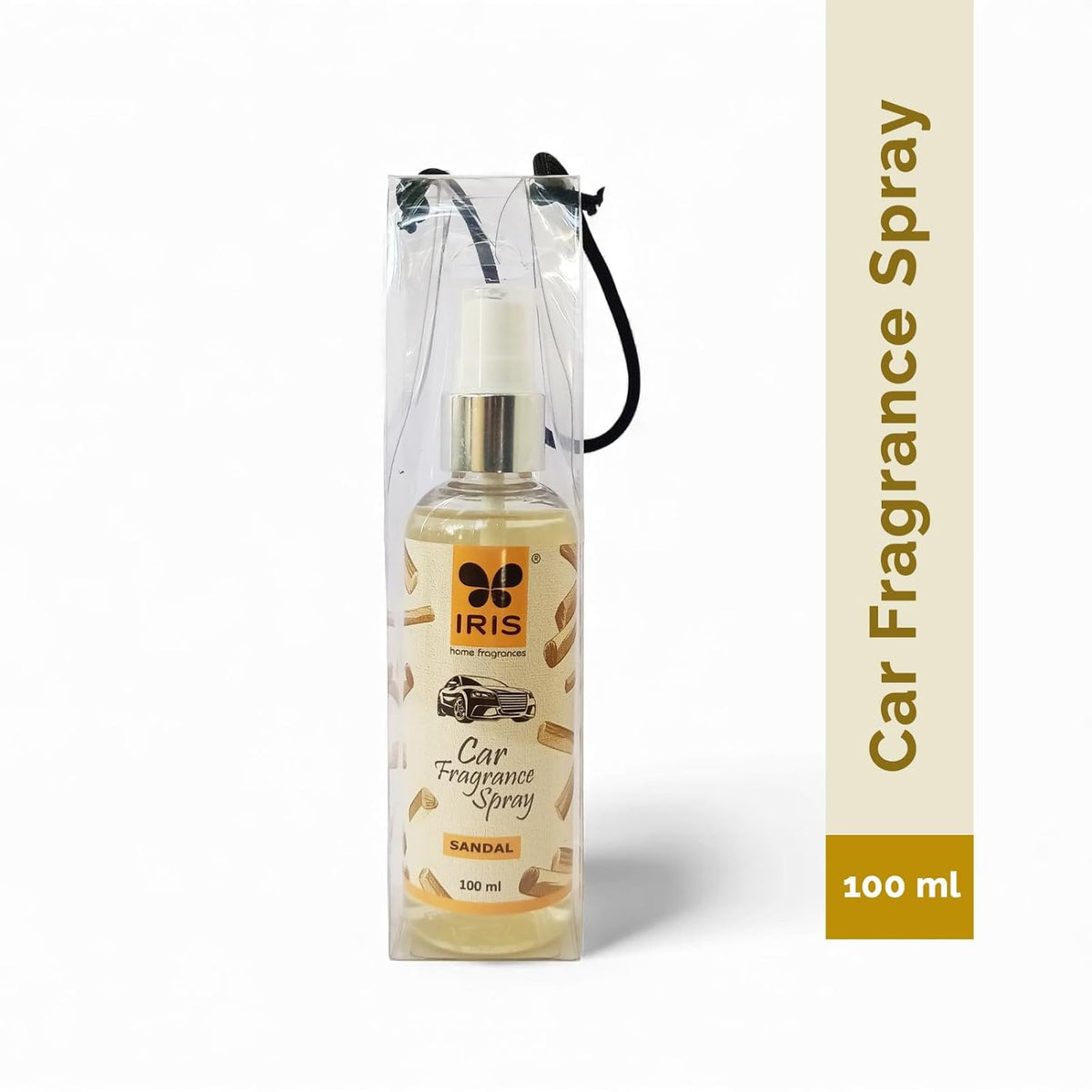 IRIS Sandalwood Car Air Freshener Spray | Long-Lasting Fragrance | 100ml