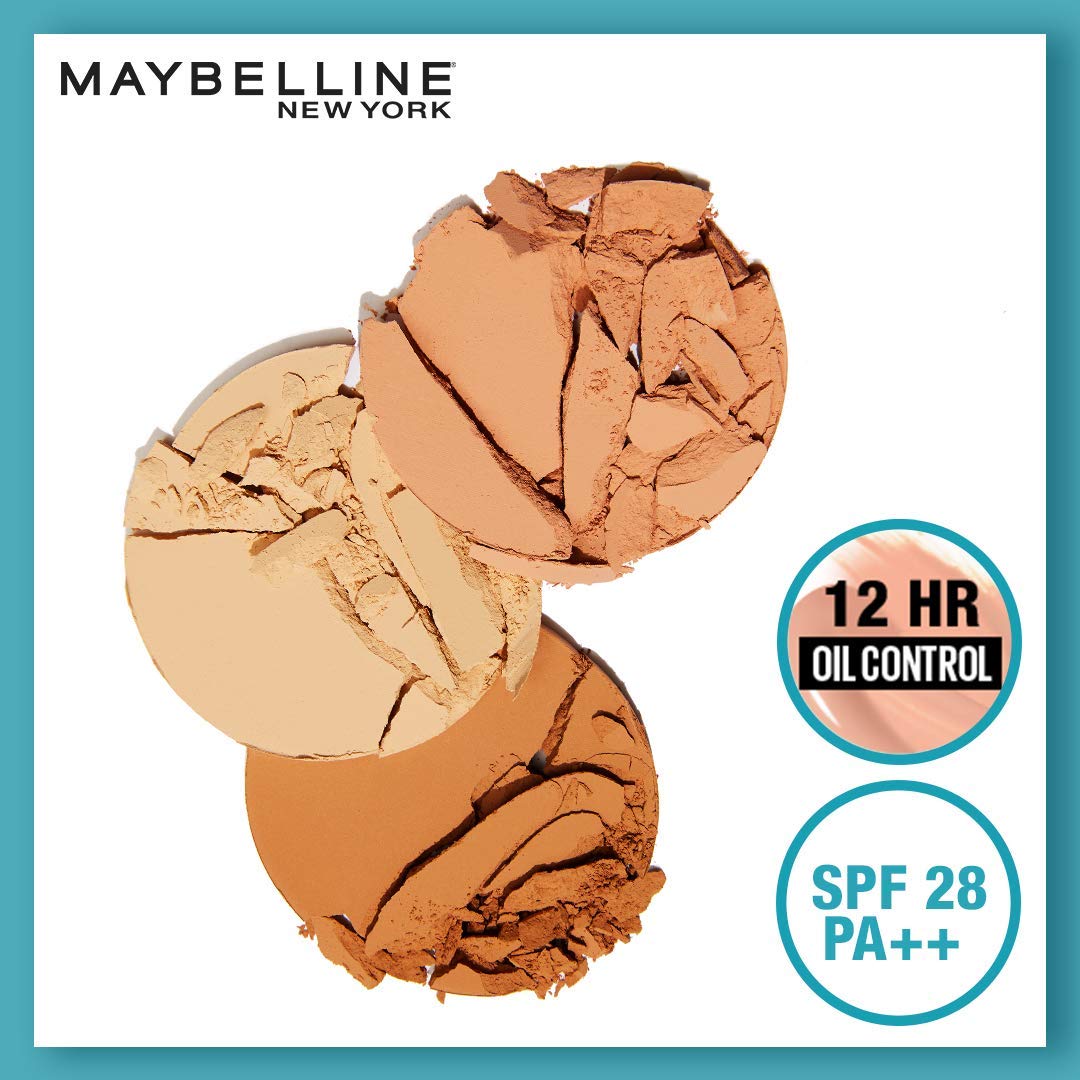 Maybelline New York Liquid Foundation For Oily Skin, Matte & Poreless, Fit Me, 115 Ivory & New York Compact Powder, 115 Ivory, 8G