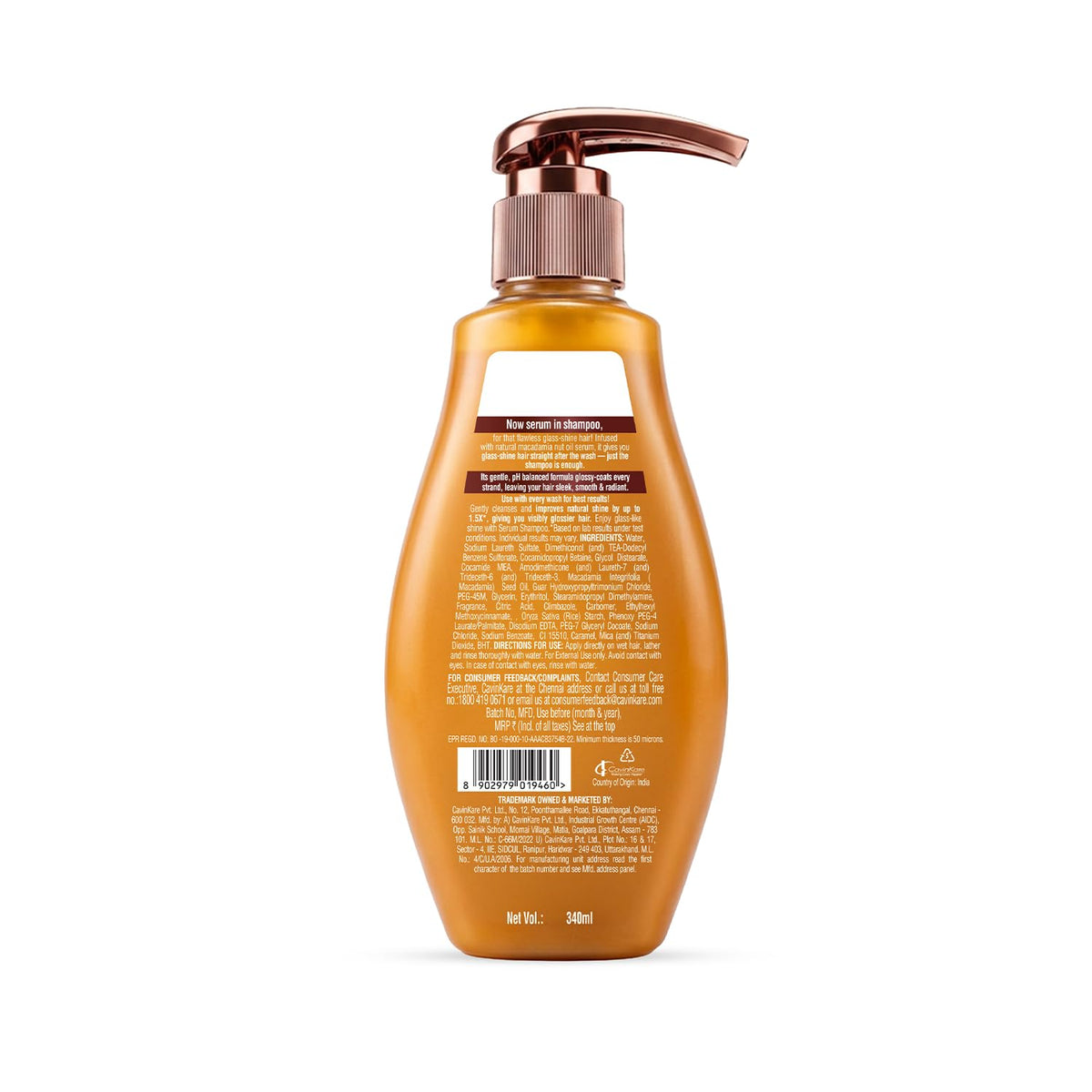 Nyle Serum Shampoo|Glass Shine Hair | Macadamia Oil |340ml 340 ml (Pack of 1)