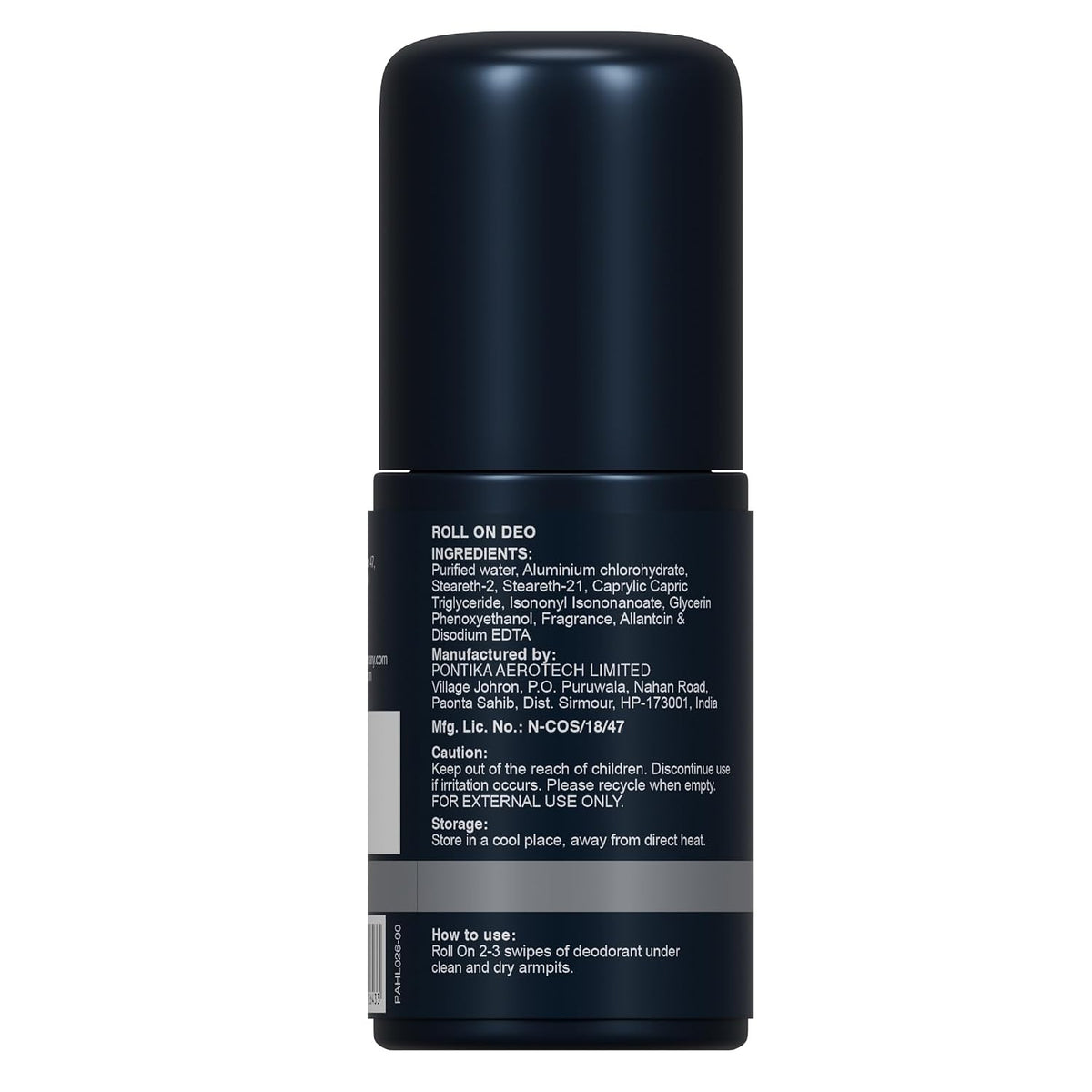 The Man Company Deodrant Roll on for Men - Bleu | Premium Fragrance with 24-Hour Freshness | Removes Body Odour | Compact & Easy-To-Use | Prevents Bacteria - 55