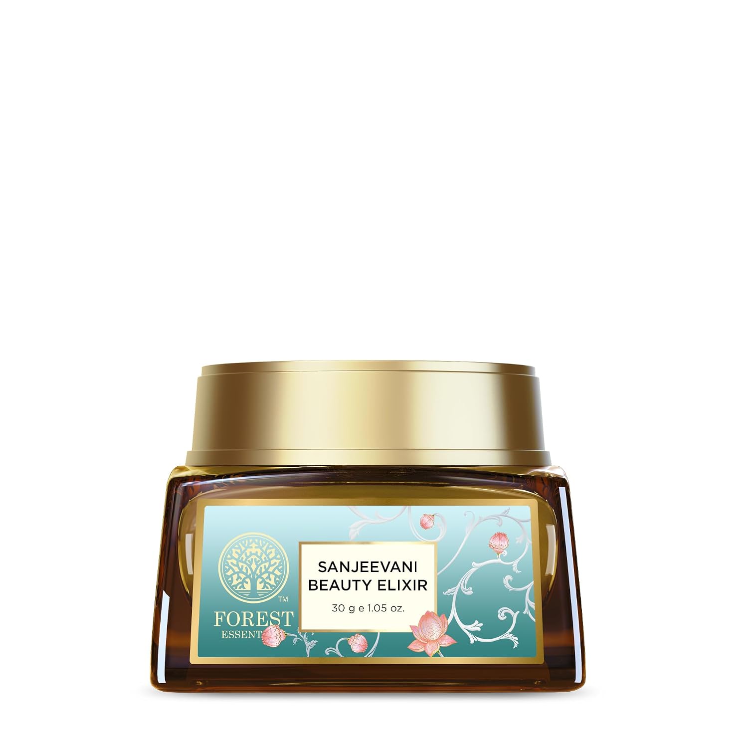 Forest Essentials Sanjeevani Beauty Elixir | Ayurvedic Rejuvenating Day Cream with Sanjeevani Influsion & Hyaluronic Acid | Lightweight Pre-Moisturiser for Radiant, Hydrated Skin