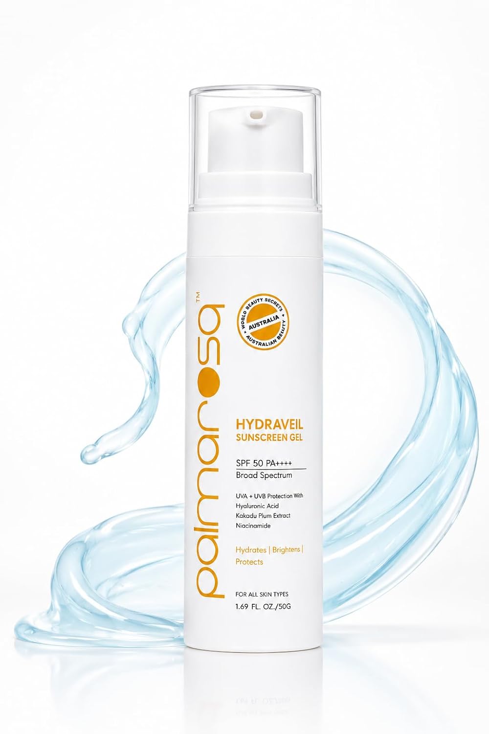 PALMAROSA™ HYDRAVEIL SUNSCREEN SPF 50 PA++++ With Kakadu Plum Extract