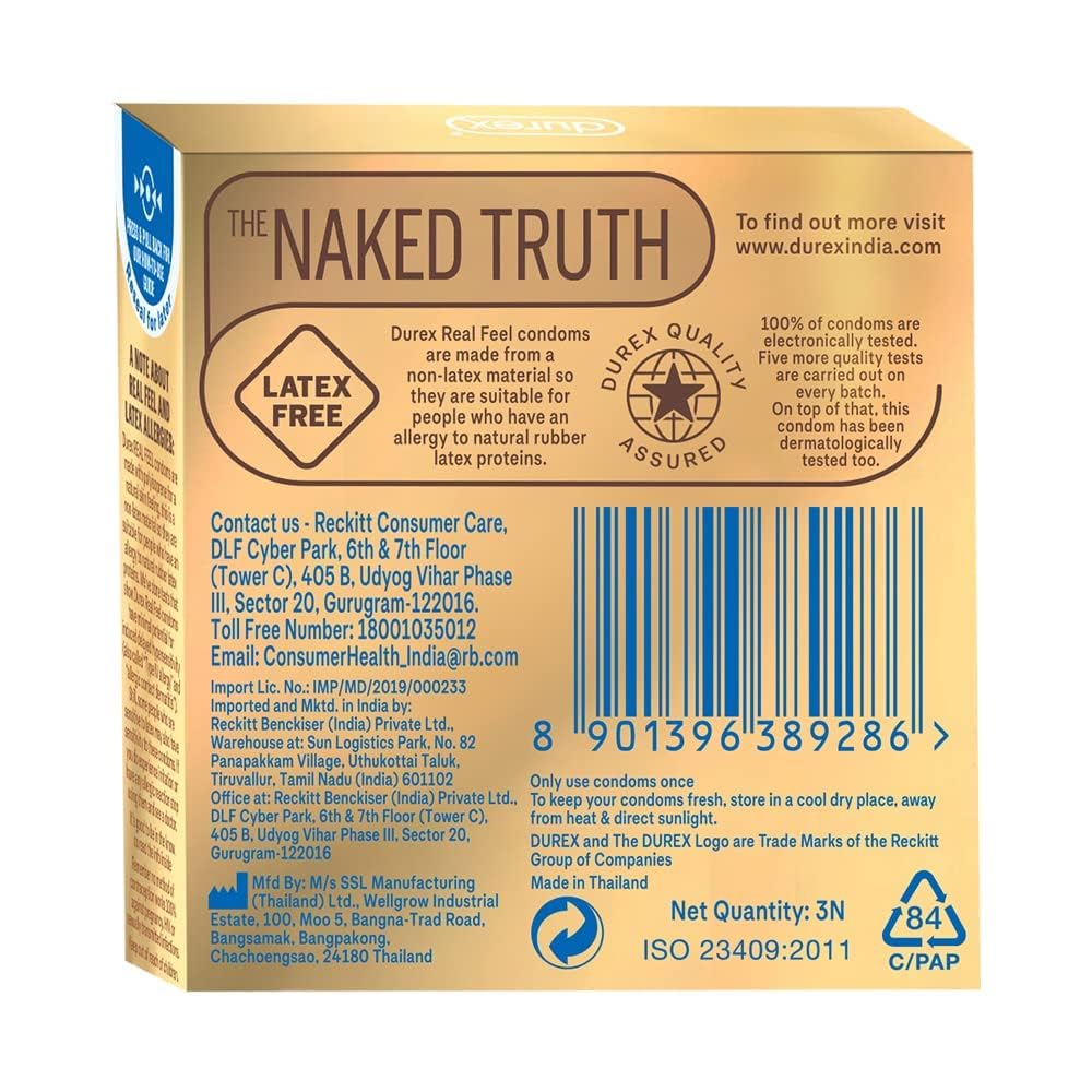 Durex Real Feel - Pack of 3 Condoms