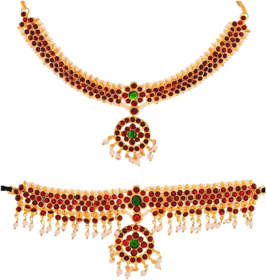 AXXIM classical bharatanatyam jewellery set