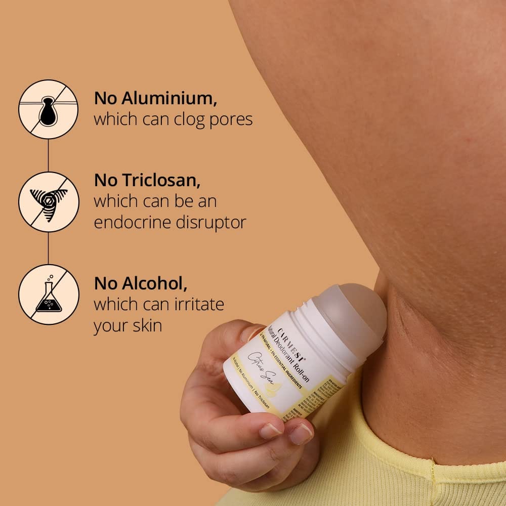 Carmesi - Natural Underarm Roll On Deodorant for Women